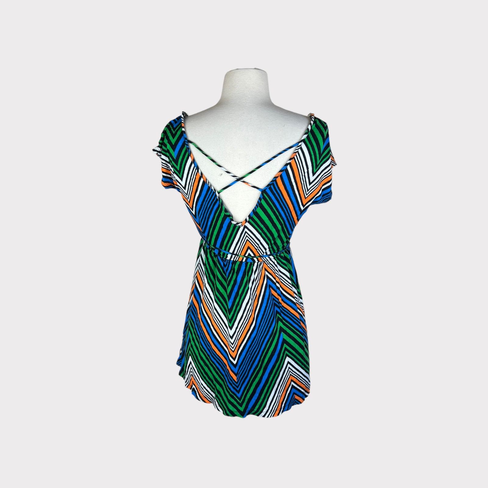 Vintage Living Doll | Boho Retro Cross Back Blouse | Medium Size M / US 6-8 / IT 42-44 - 3 Thumbnail
