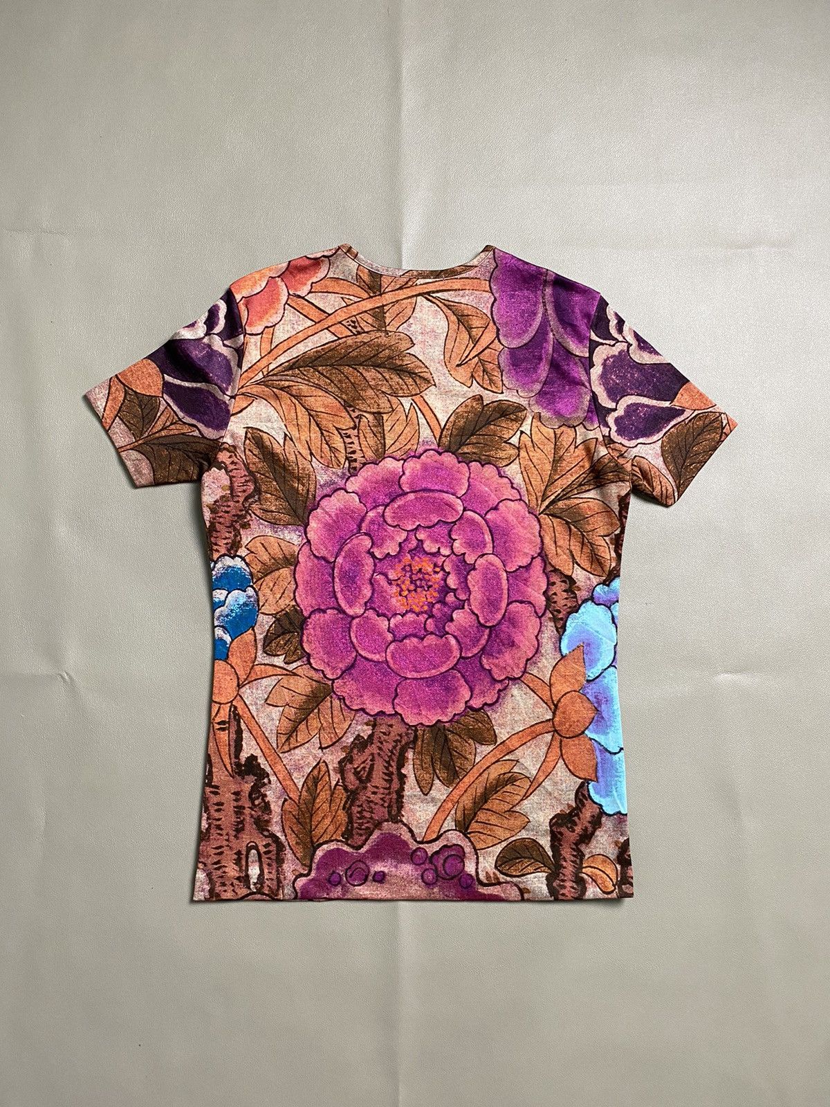 Issey Miyake × Pleats Please Issey Miyake Pleats Please Issey Miyake Floral Printed Tshirt Size M / US 6-8 / IT 42-44 - 3 Thumbnail