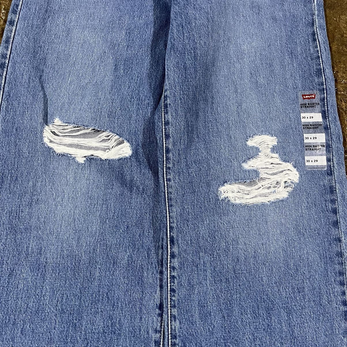 Levi's Crazy Y2K Levi's High Waisted Baggy Wide Leg Skater Jeans Size US 30 / EU 46 - 7 Thumbnail