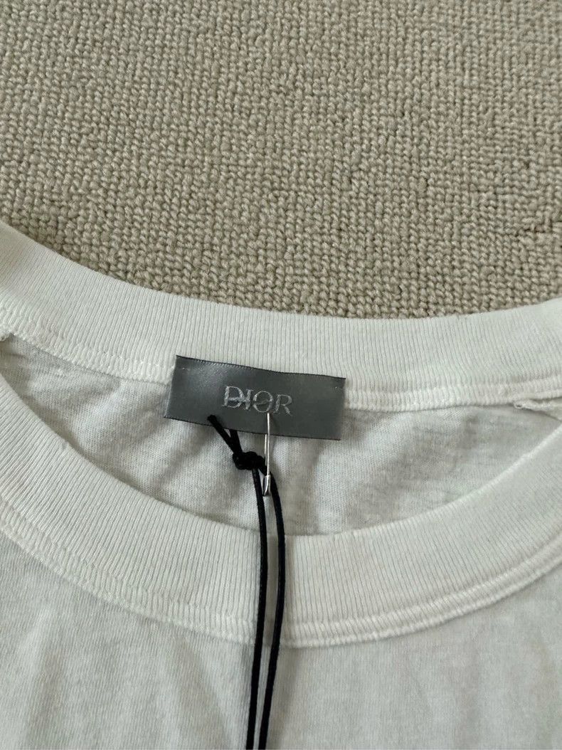 Dior DIOR Logo Embroidered Long Sleeve TShirt-2506 Size US XL / EU 56 / 4 - 5 Thumbnail