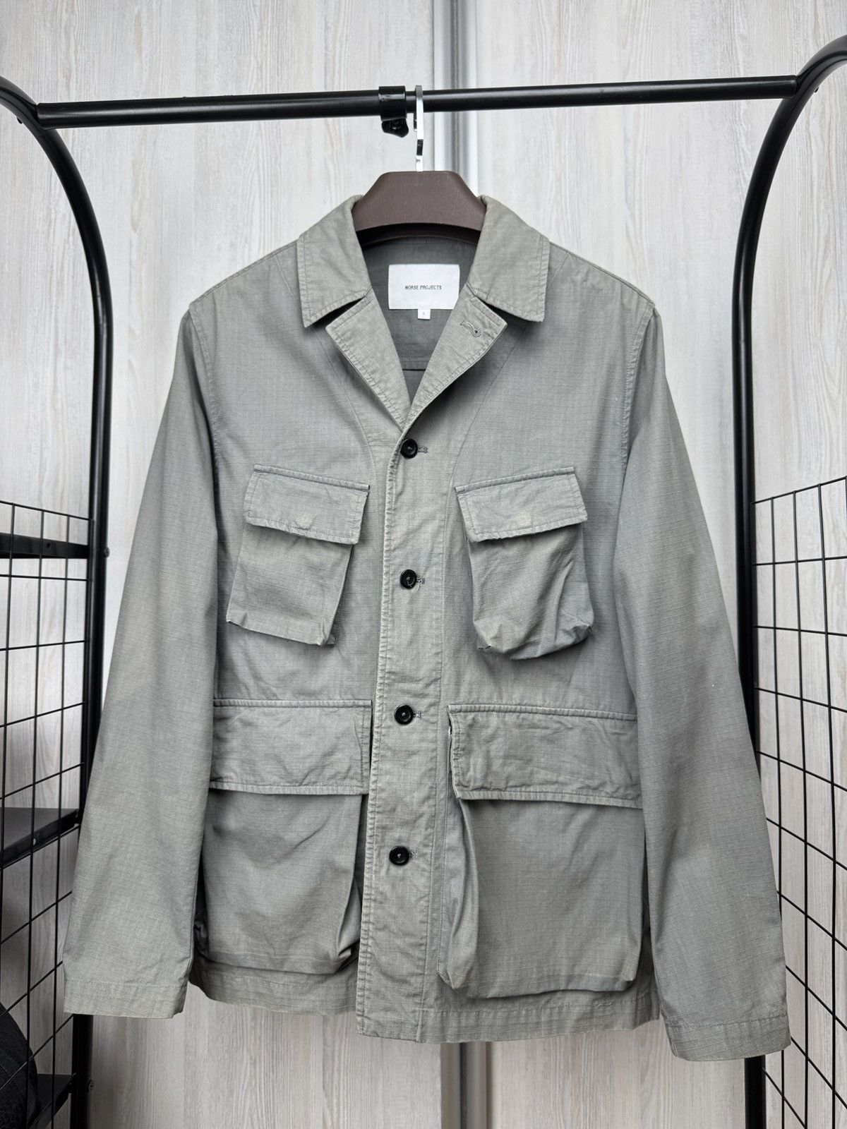 Norse Projects Norse Projects MADS RIPSTOP TAB SERIES multipocket jacket Size US S / EU 44-46 / 1 - 2 Thumbnail