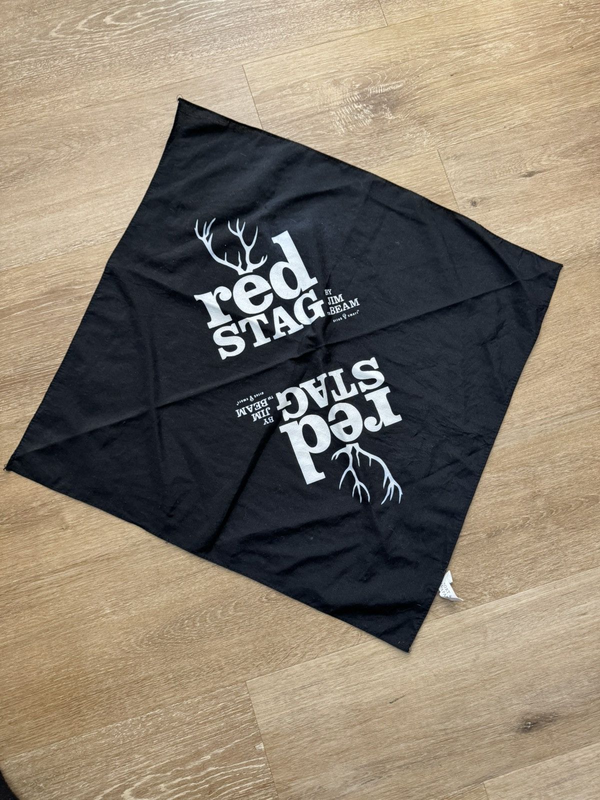 Budweiser Red Stag Whiskey Buckhorn Crest Logo Exclusive Bandana Size ONE SIZE - 1 Thumbnail