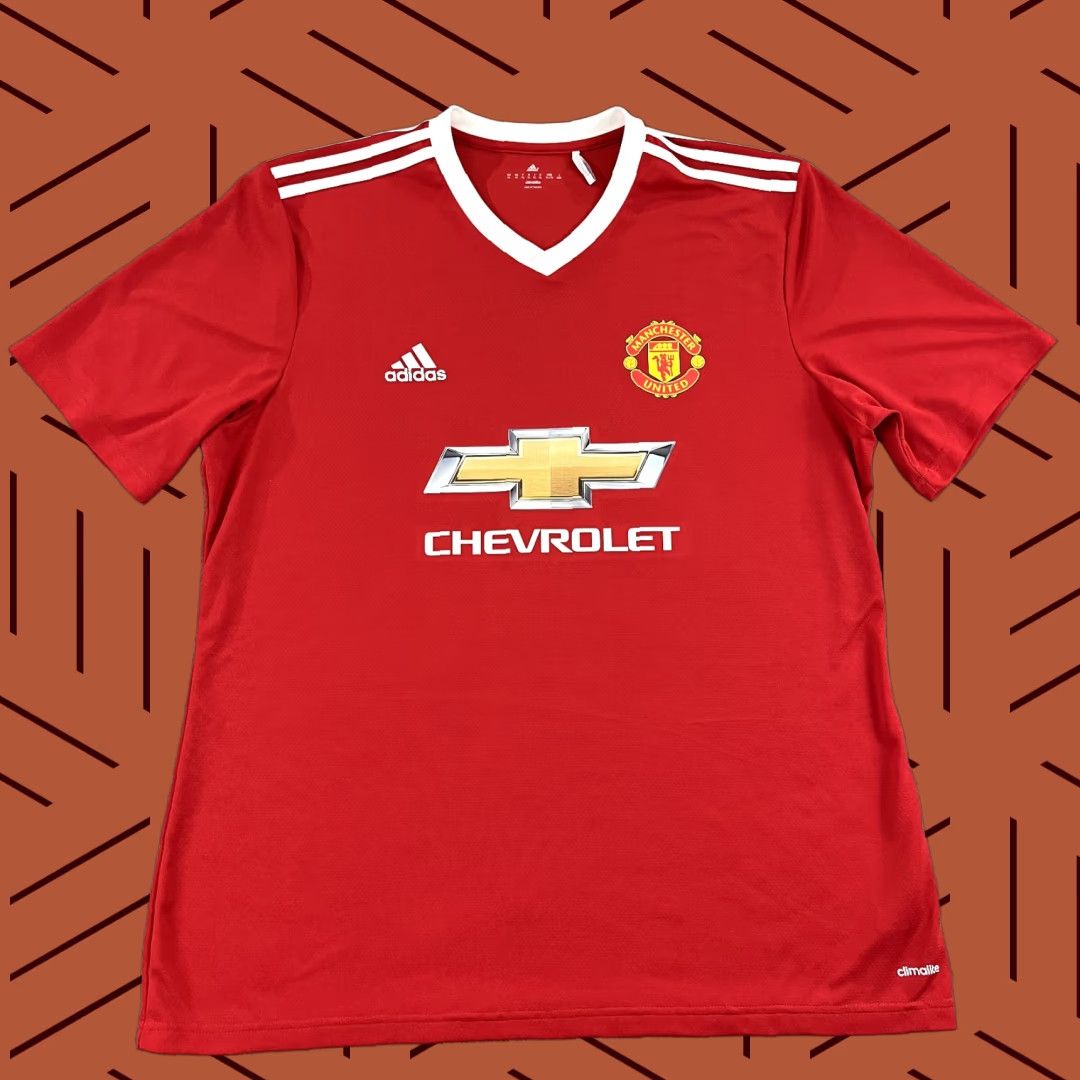 Adidas ADIDAS Shirt Mens XL Manchester United 2015-2016 Home Soccer Jersey Red Size US XL / EU 56 / 4 - 1 Thumbnail