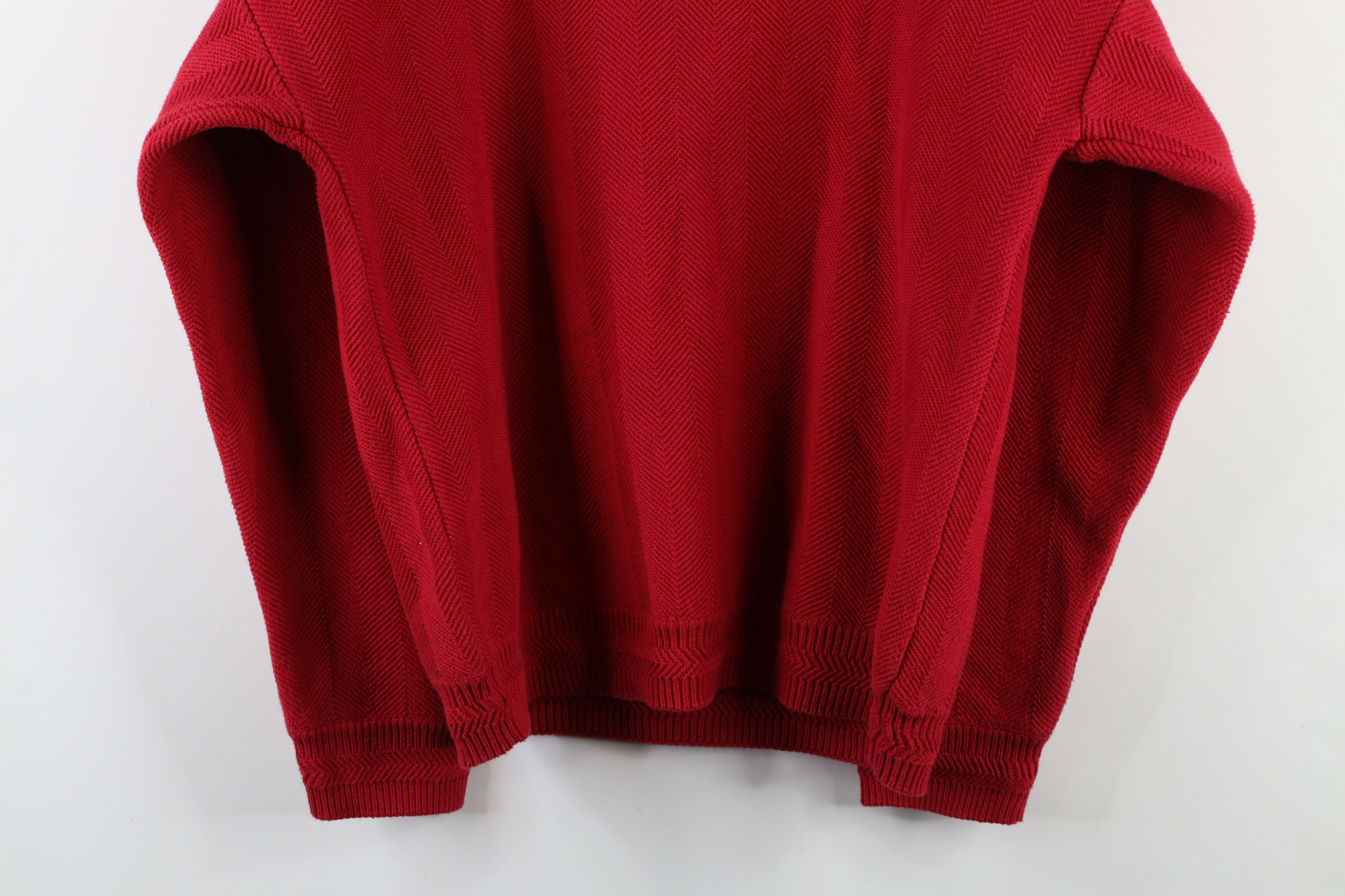 Ralph Lauren × Vintage Vintage 90s Chaps Ralph Lauren Herringbone Knit Sweater Size US XL / EU 56 / 4 - 10 Thumbnail