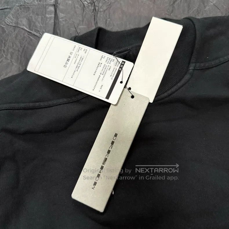 Rick Owens Rick Owens Black short sleeve fleece sweatshirt Size US M / EU 48-50 / 2 - 4 Thumbnail
