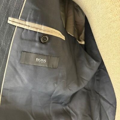 Hugo Boss Hugo Boss The Jam Pinstripe Blazer Two Button Business Casua Size 40R - 7 Thumbnail