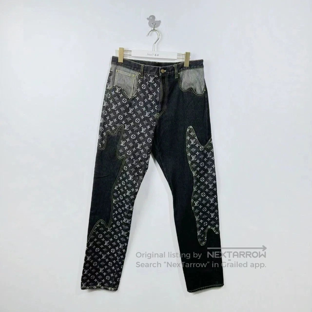 Louis Vuitton Louis Vuitton x Nigo Logo Denim Jeans. Size US 31 - 1 Thumbnail