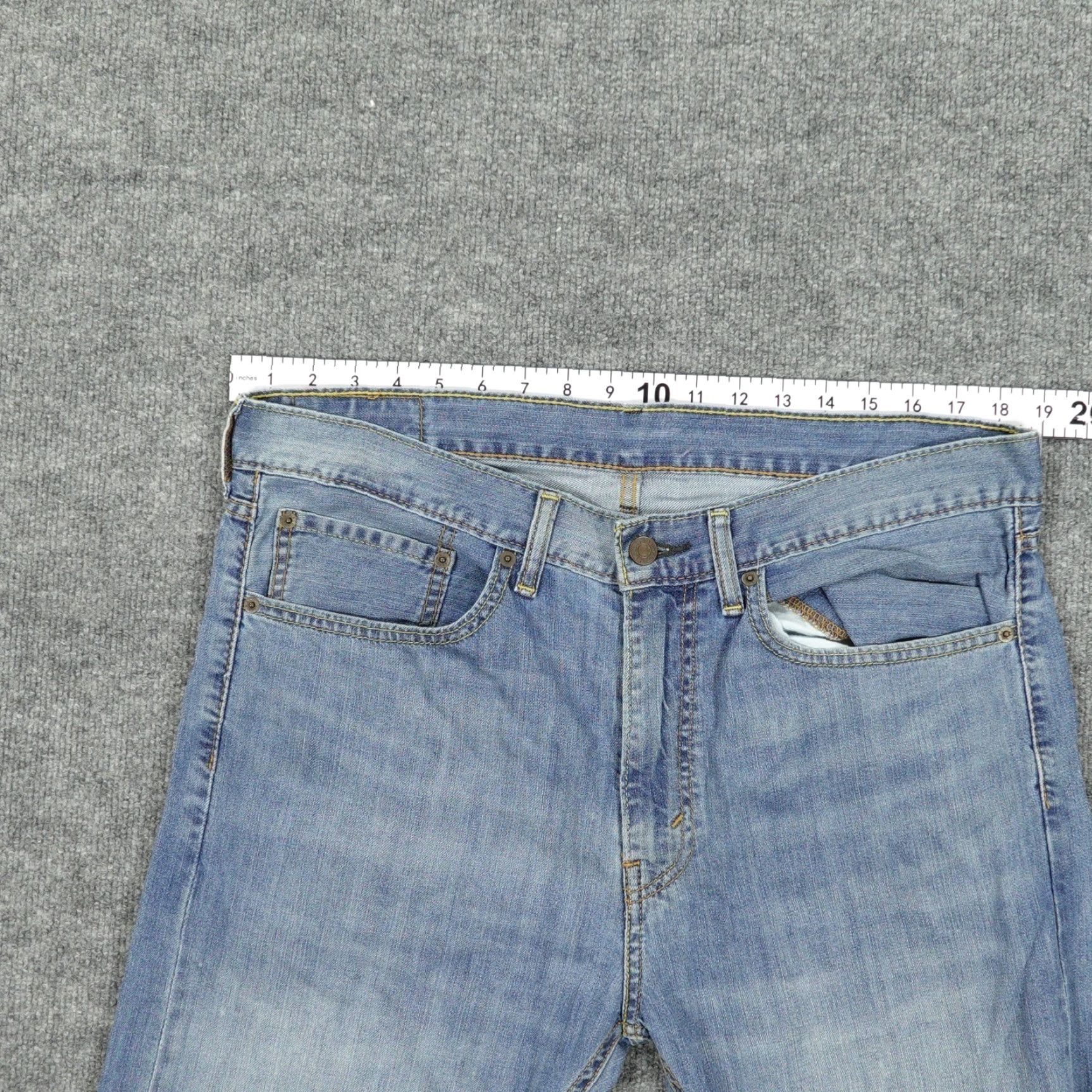 Levi's Levi's 505 Jeans Mens 36x30 Blue Regular Fit Straight Leg 100% Cotton Size US 36 / EU 52 - 3 Thumbnail