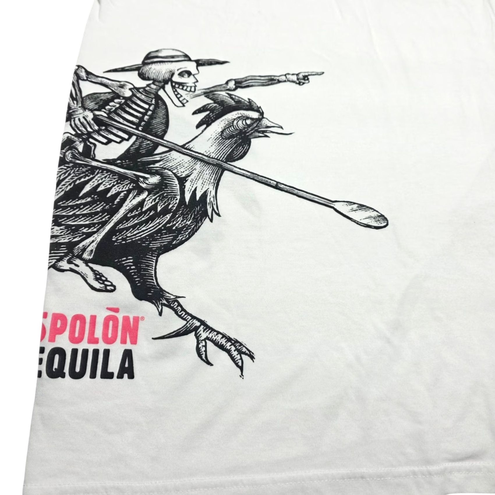 Vintage Espolón Tequila Skeleton Rooster Graphic White Tank Top Mens Size L Size US L / EU 52-54 / 3 - 2 Thumbnail