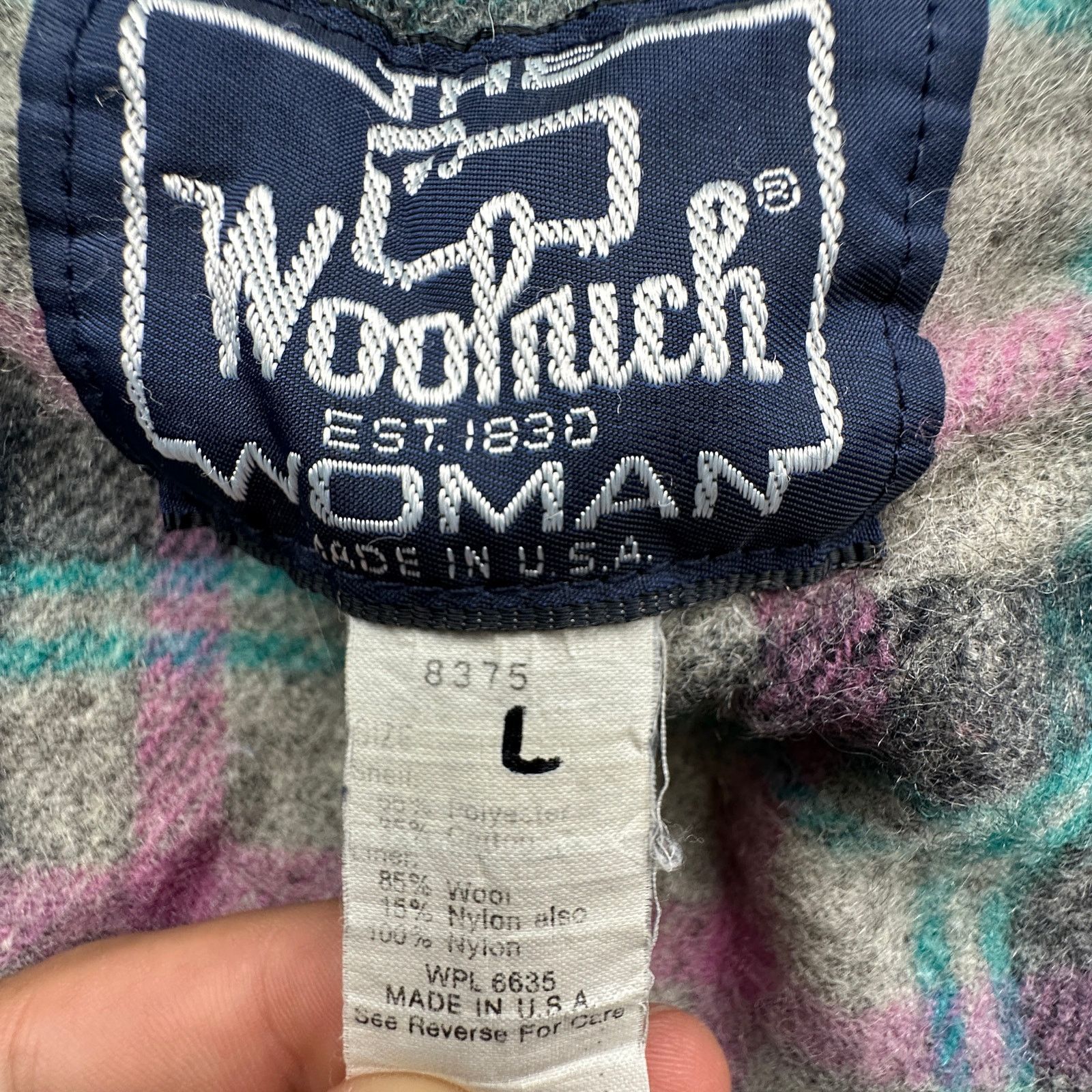 Woolrich Woolen Mills VTG Woolrich Woman Flannel Lined Plaid Parka Womens Large Size L / US 10 / IT 46 - 2 Thumbnail