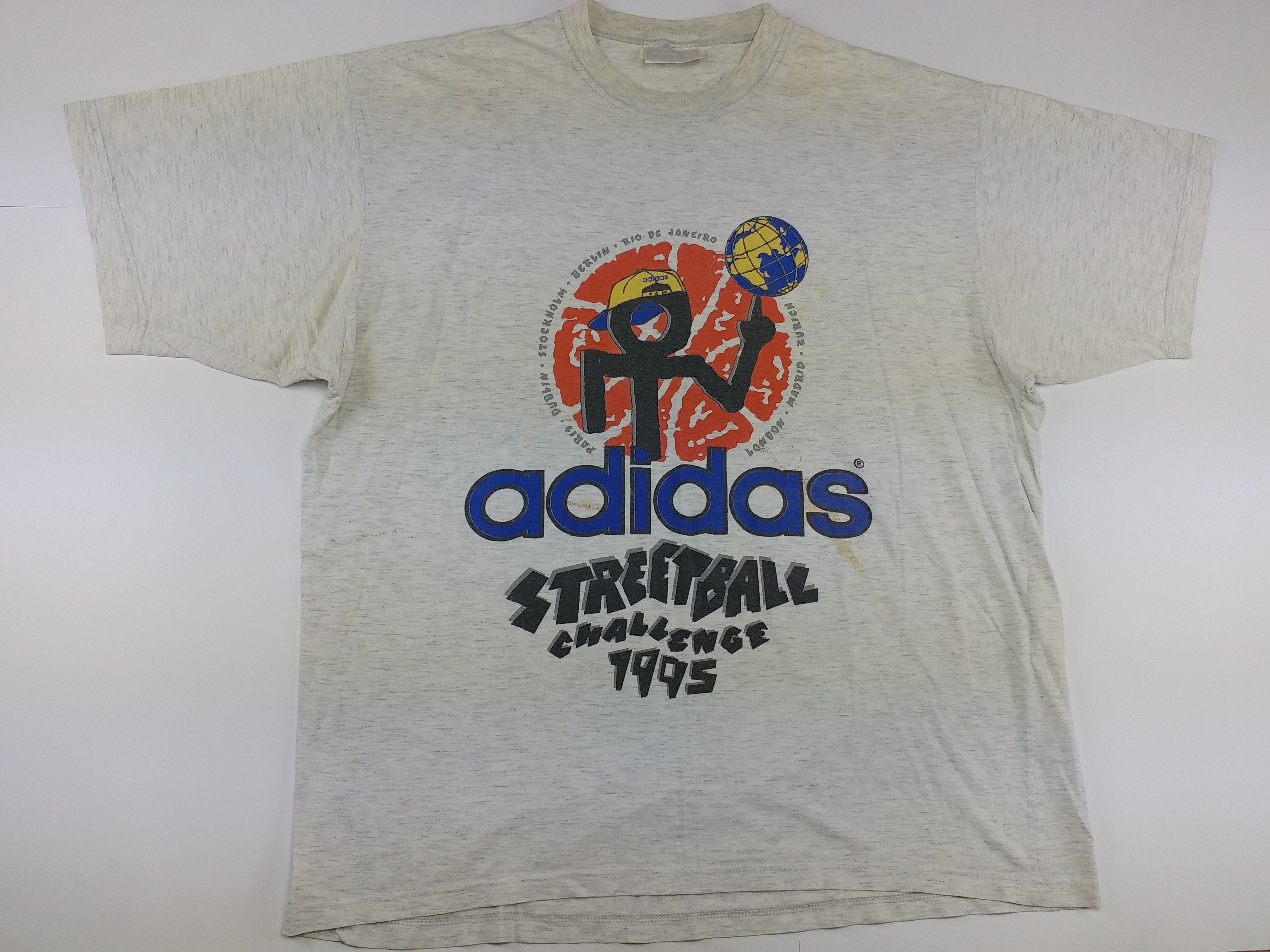 Adidas Adidas Streetball Challenge t-shirt, 1995, vintage hip hop L Size US L / EU 52-54 / 3 - 1 Thumbnail
