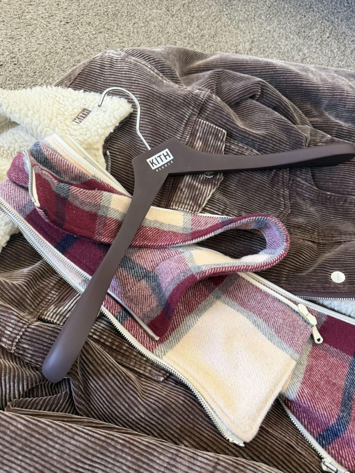 Kith RARE Kith removable flannel corduroy Sherpa jacket Size US L / EU 52-54 / 3 - 18 Thumbnail