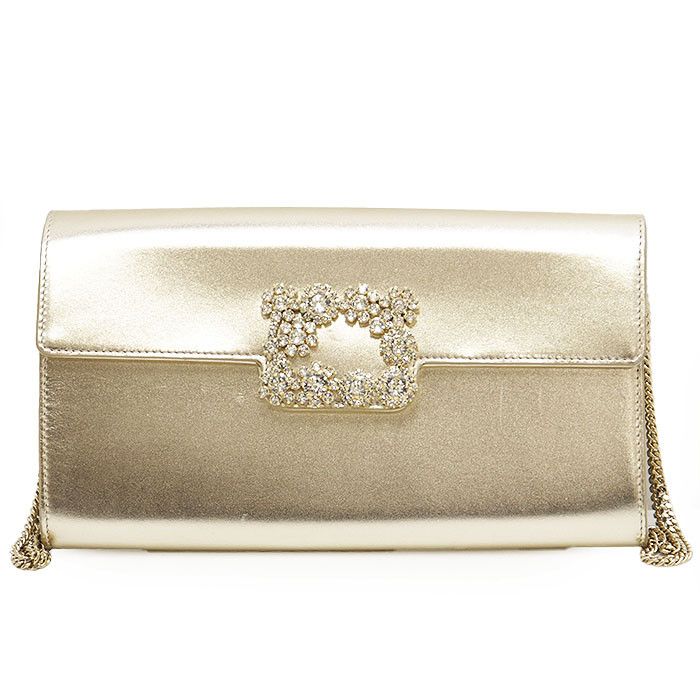 Roger Vivier Roger Vivier Roger Vivier Efflorescence Satin Leather Clutch Bag Leather Clutch Bag DUTY FREE for USA Size ONE SIZE - 1 Thumbnail