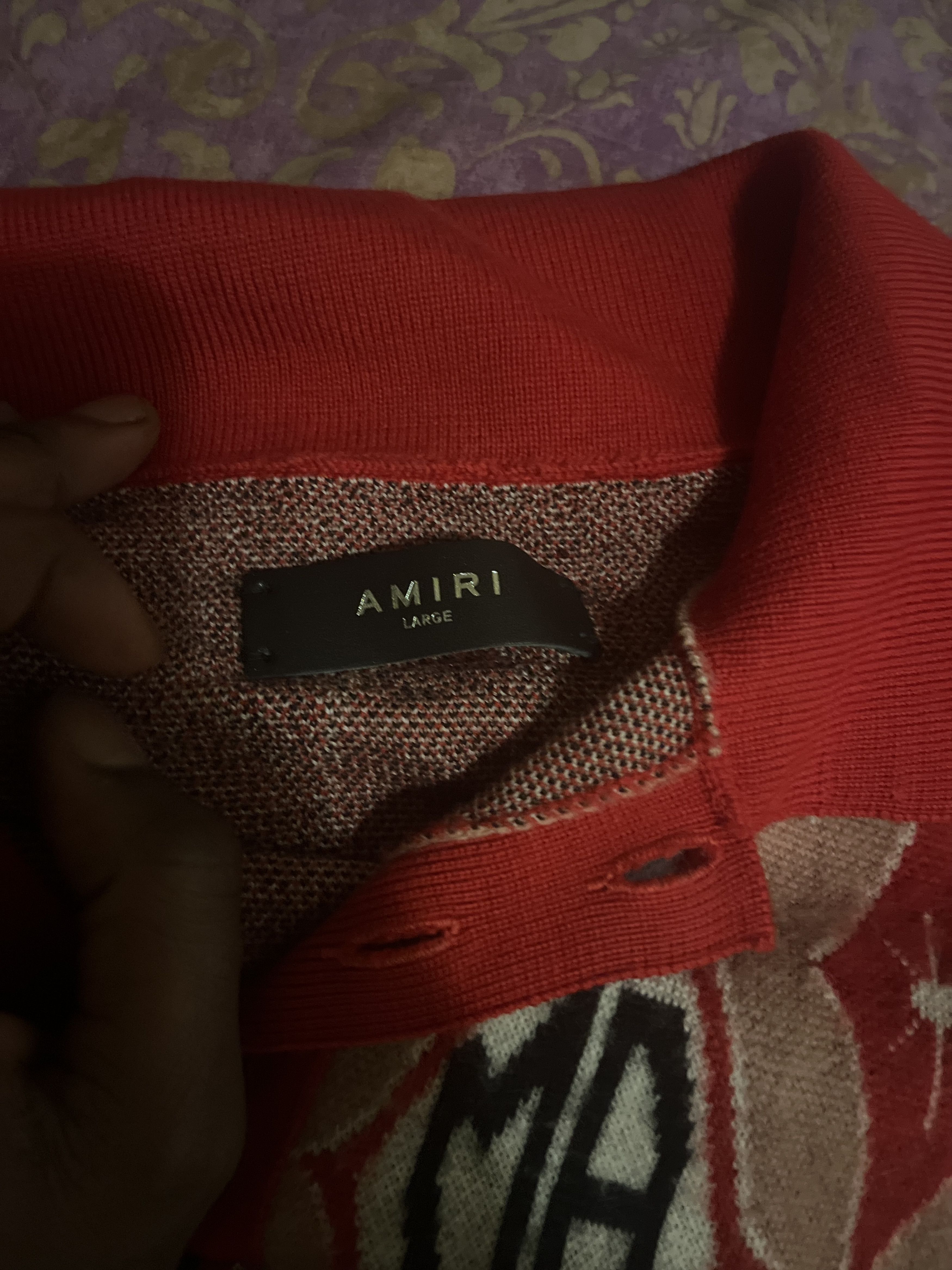 Amiri Amiri jacquard polo Size US L / EU 52-54 / 3 - 2 Thumbnail