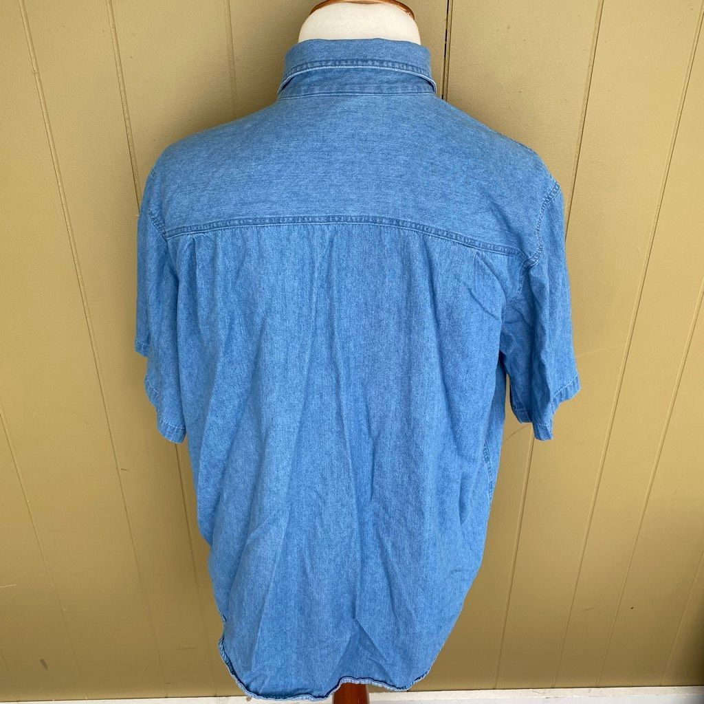 Other Open trails men XL 100% cotton button down short sleeve Size US XL / EU 56 / 4 - 7 Thumbnail