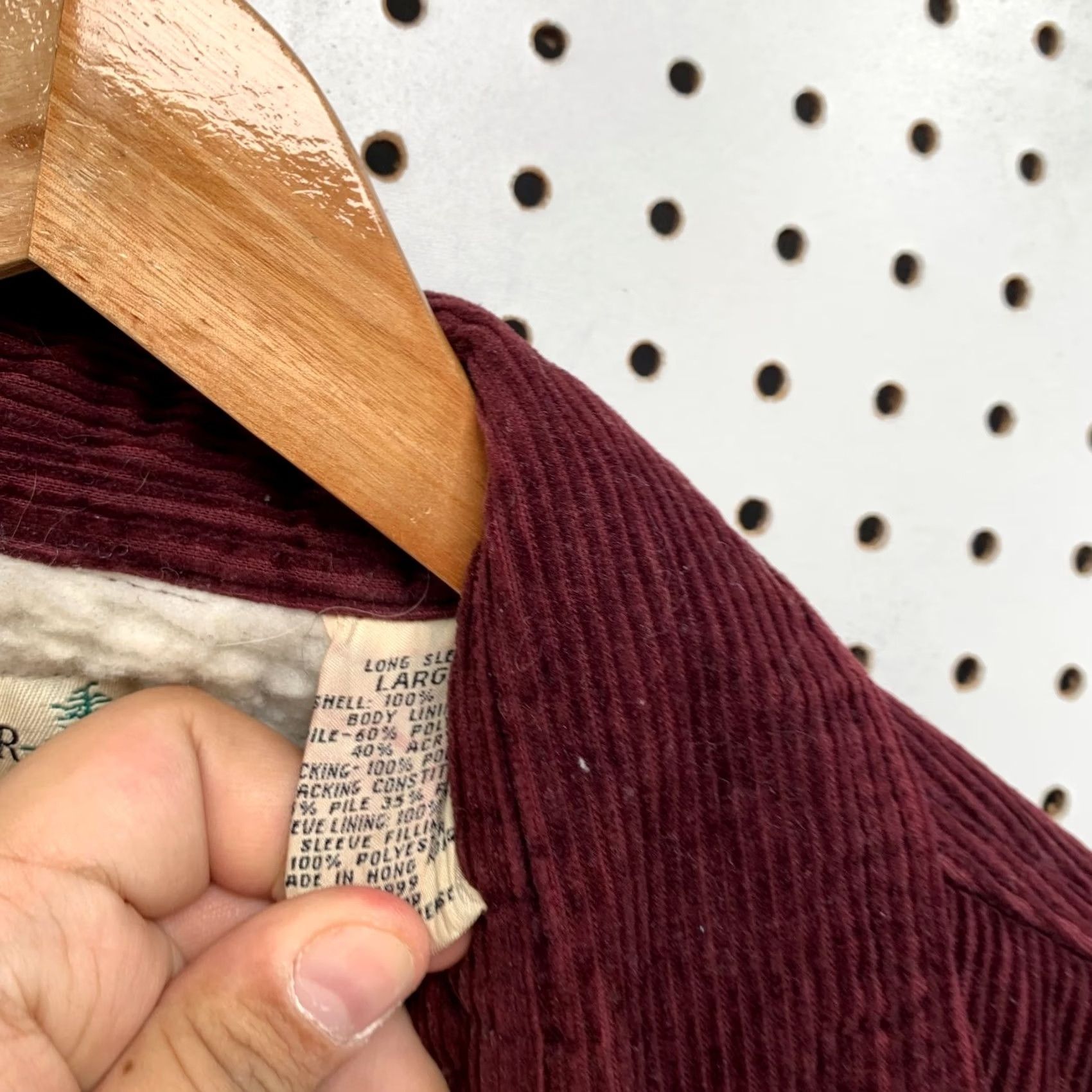 Vintage VINTAGE Fieldmaster Corduroy Button Shirt Jacket Mens L Burgundy Sherpa Lined Shirt Jacket Mens L Burgundy Sherpa Lined Size US L / EU 52-54 / 3 - 6 Thumbnail