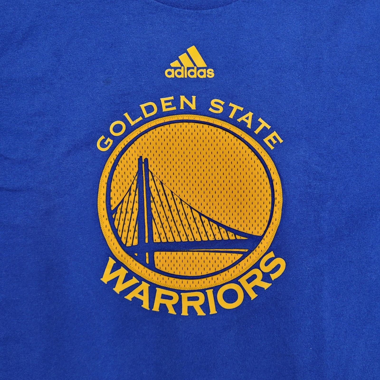 Adidas ADIDAS Golden-State Warriors Shirt M Athletic Fit Cotton Tee Size US M / EU 48-50 / 2 - 3 Thumbnail