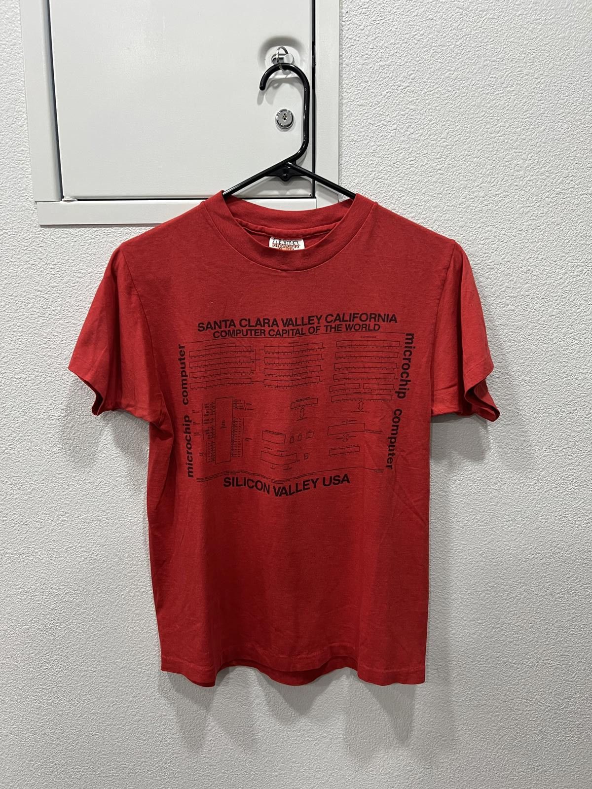 Hanes 70s Santa Clara Silicon Valley Computer Chip Tee Size US S / EU 44-46 / 1 - 1 Thumbnail