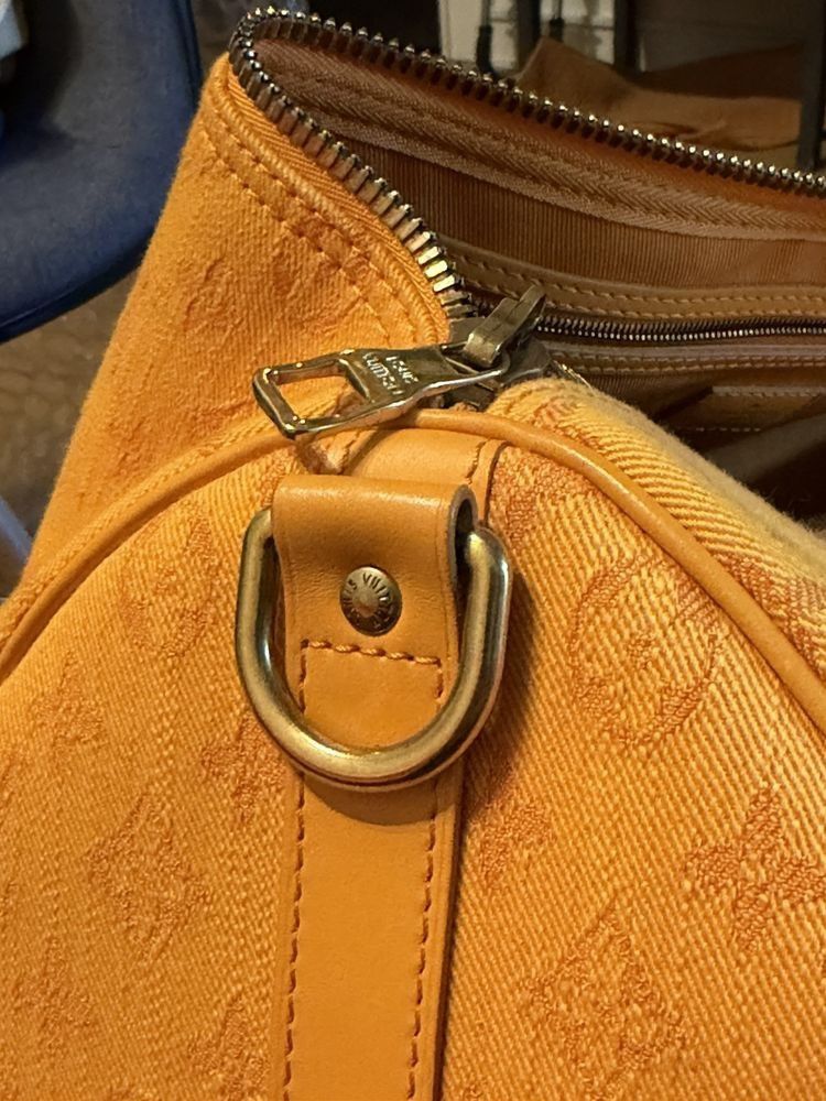 Louis Vuitton Denim Monogram Duffle Bag Keepall 50 Size ONE SIZE - 8 Thumbnail