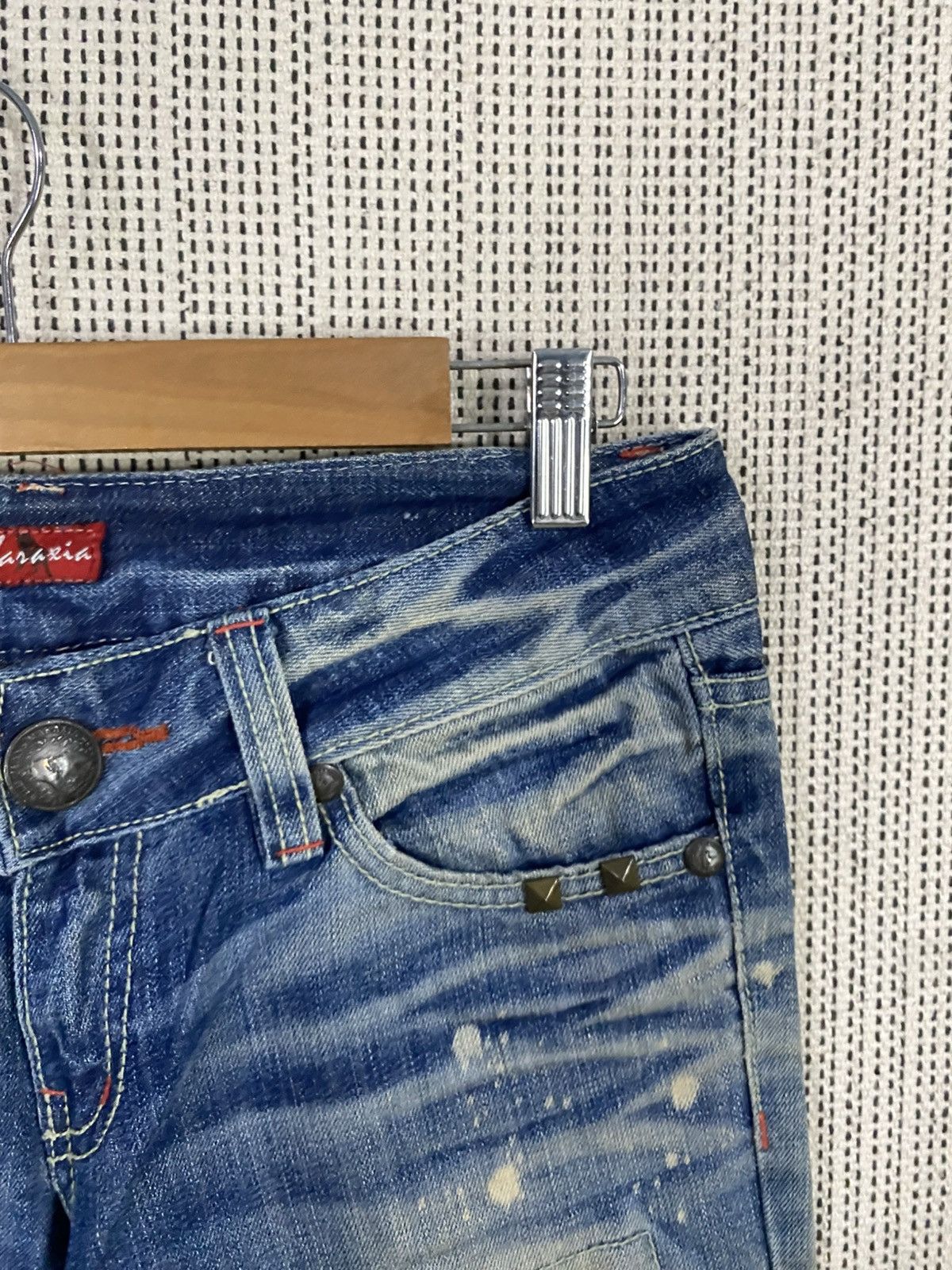 Japanese Brand Maraxia japanase brand distressed denim very rare Size US 31 - 15 Thumbnail