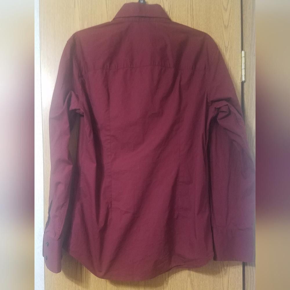 Daniele Alessandrini Daniele Alessandrini Burgundy Shirt Large Size L / US 10 / IT 46 - 2 Thumbnail