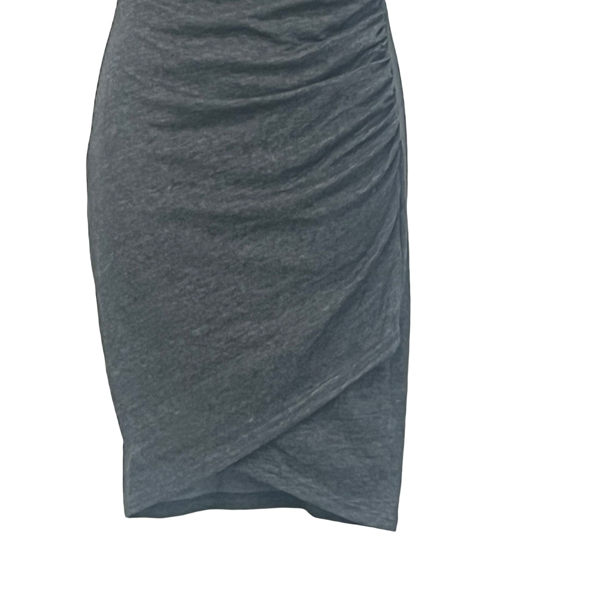 Treasure & Bond Treasure & Bond Ruched Side Sleeveless Dress Medium Charcoal Size XS / US 0-2 / IT 36-38 - 5 Thumbnail