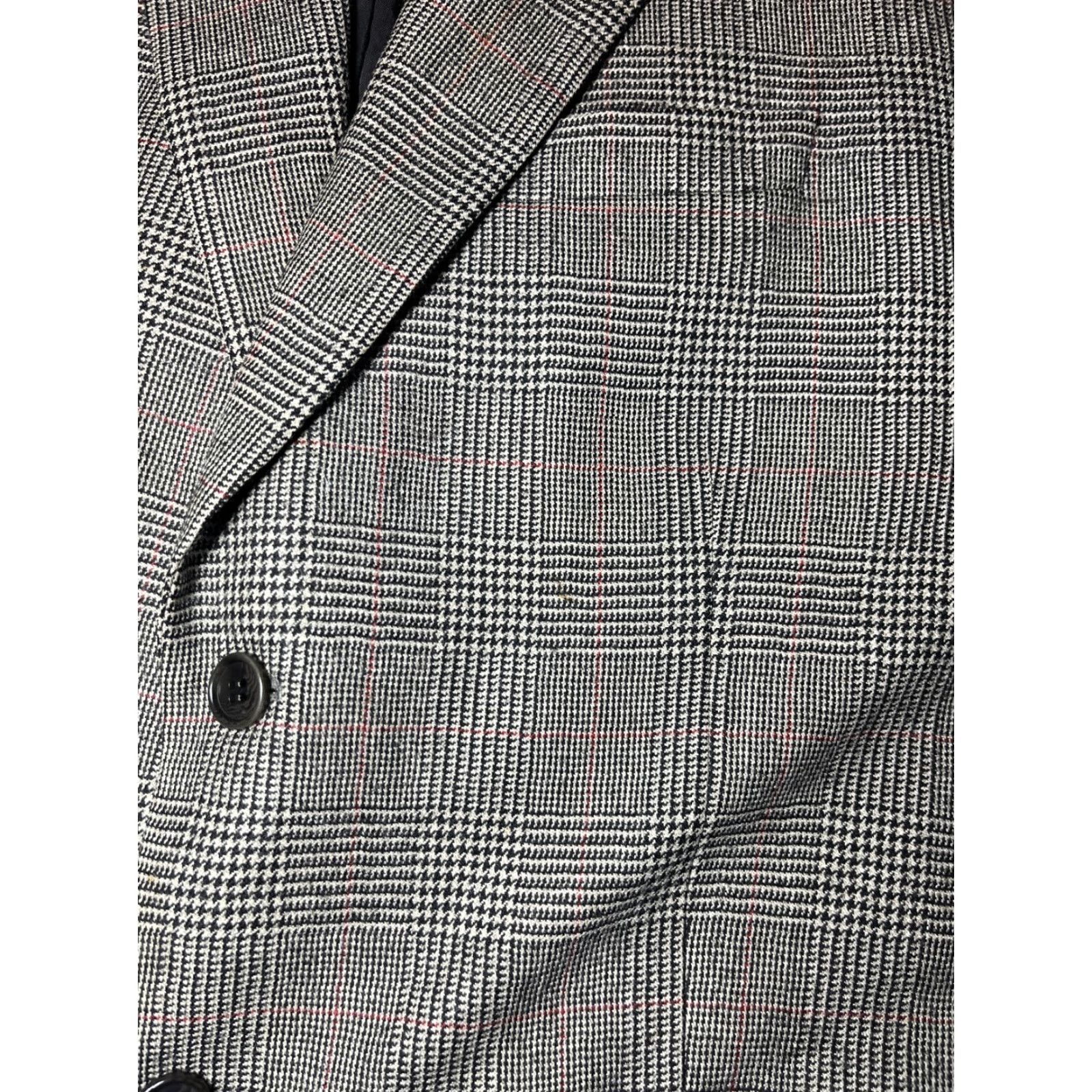 Brooks Brothers Brooks Brothers Blazer Jacket Men's Wool Plaid 42 Short Brown Loro Piana Zelander Made in Italy Size 42R - 7 Thumbnail