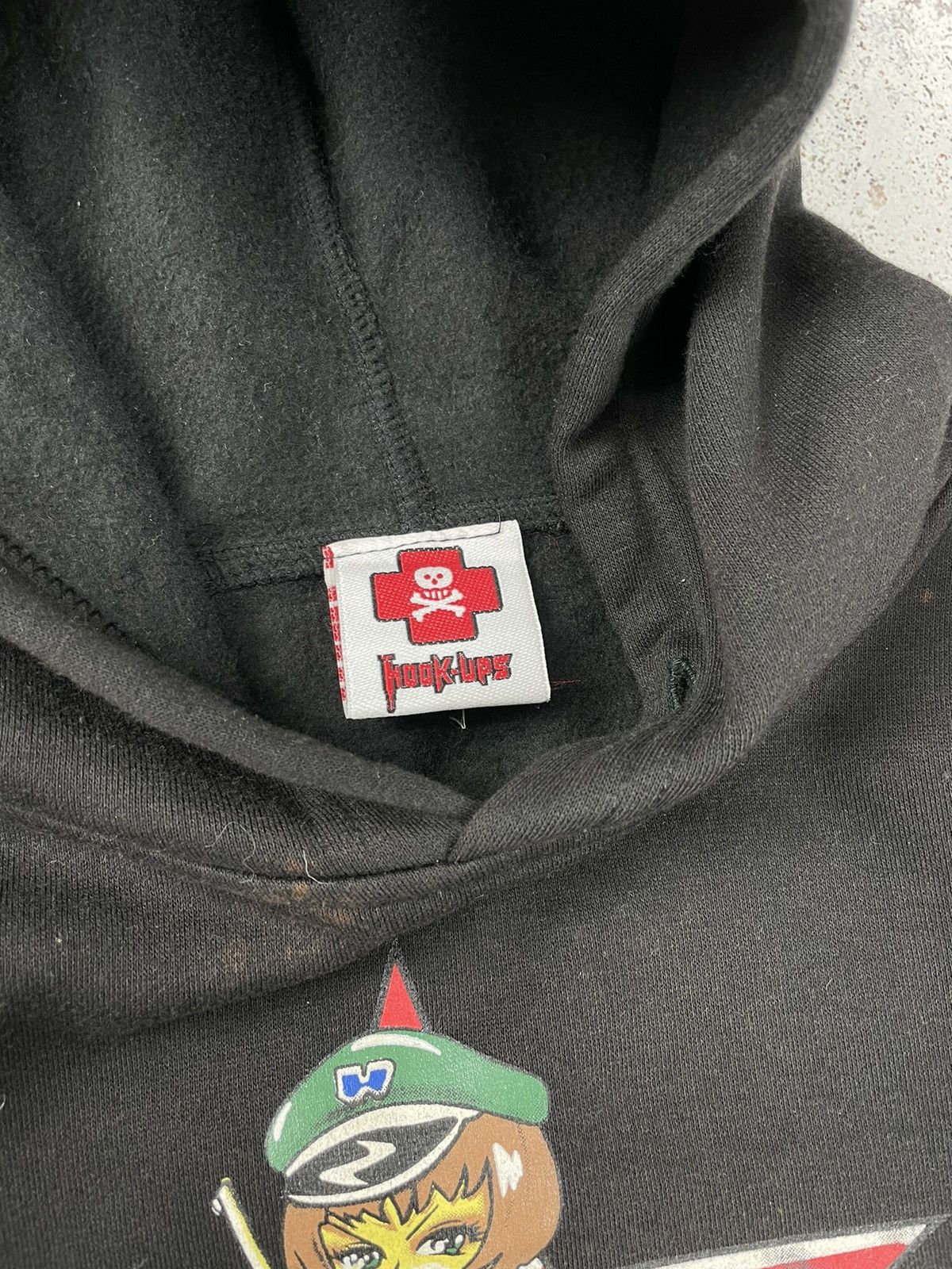 Hook-Ups × Vintage Vintage Hook-Ups Logo Hoodie Black Size US S / EU 44-46 / 1 - 9 Thumbnail