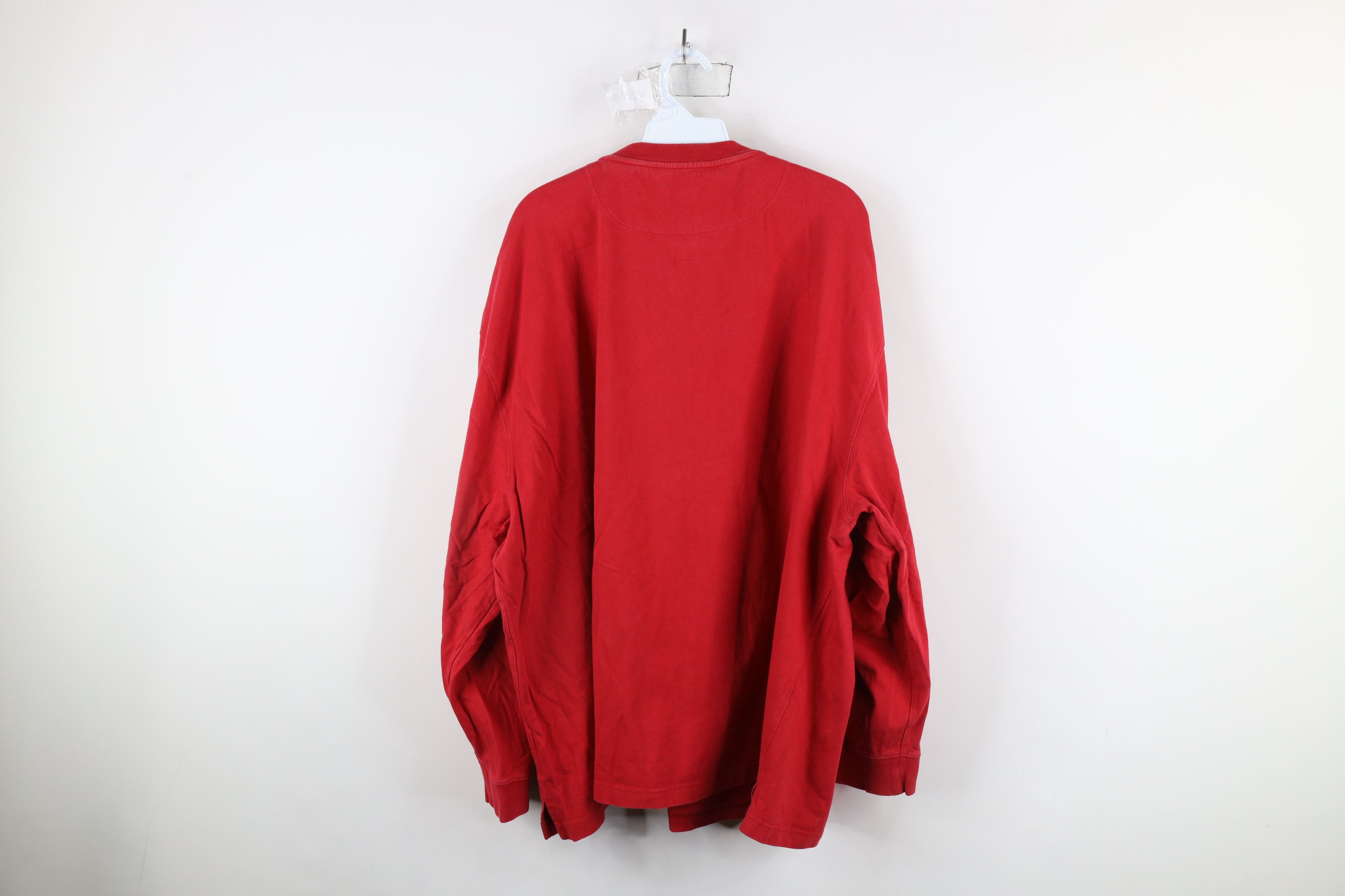 Big Mac × Vintage Vintage 90s Big Mac Workwear Heavyweight Henley T-Shirt Red Size US XXL / EU 58 / 5 - 8 Thumbnail