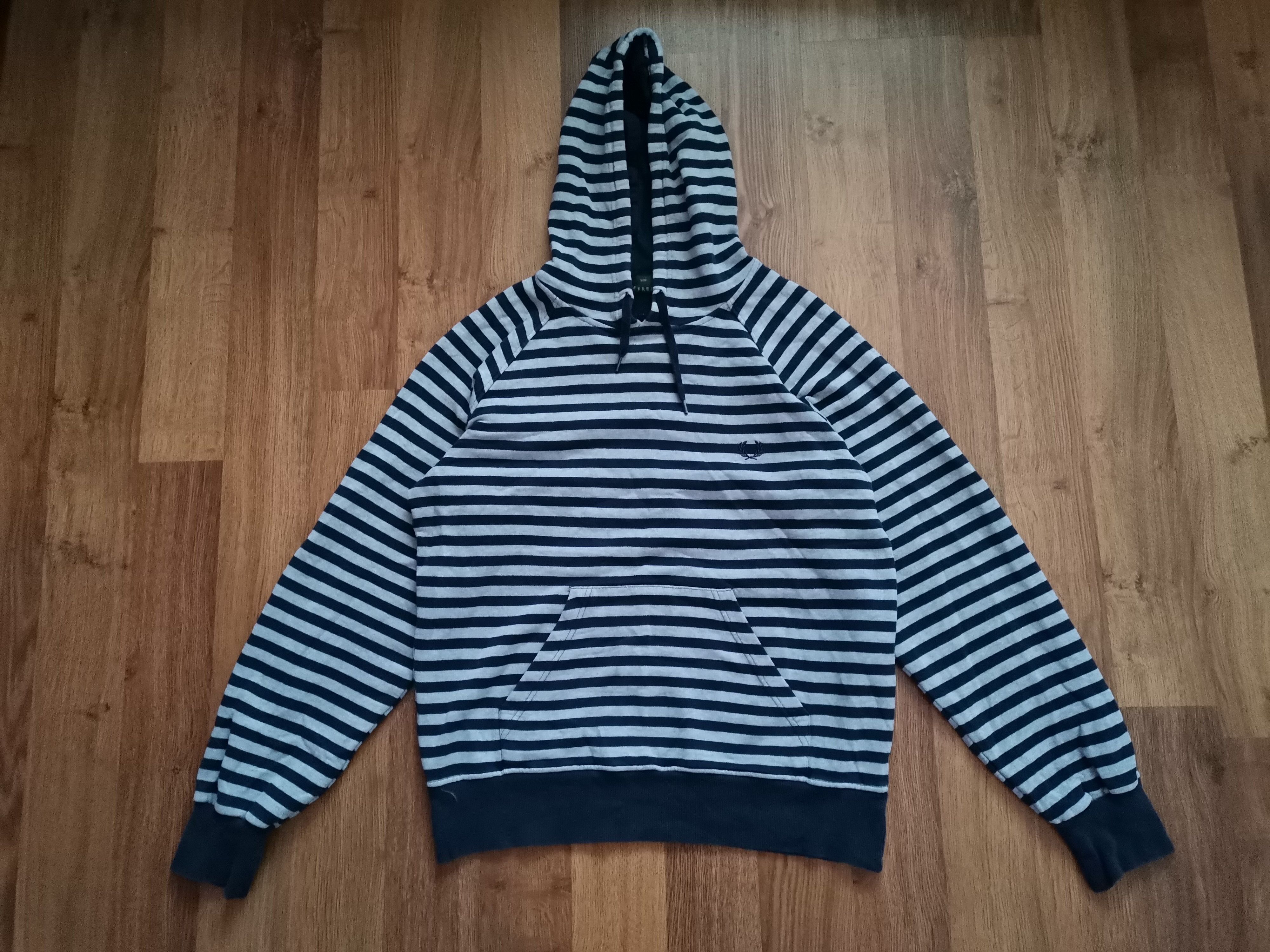 Fred Perry Vintage Fred Perry Striped Hoodie Size US L / EU 52-54 / 3 - 1 Thumbnail