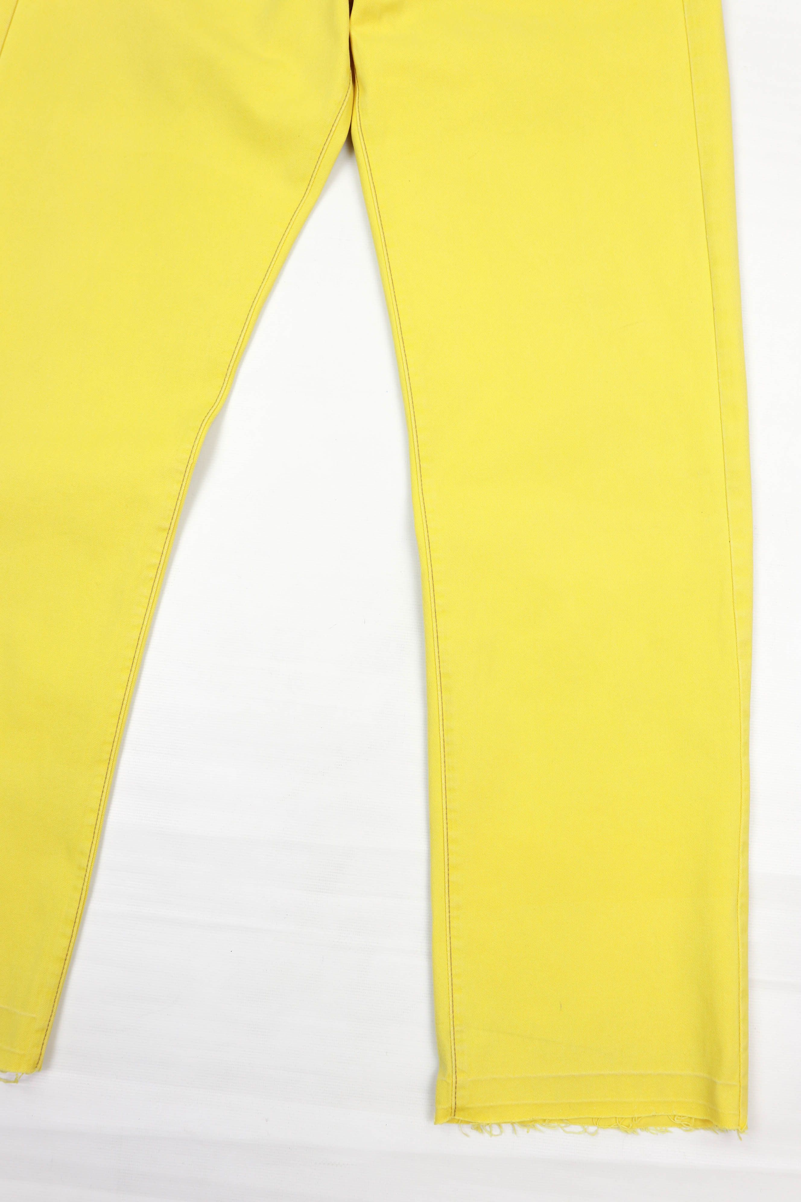 Diesel Diesel Vintage 90s Made in Italy Yellow Cheyenne Denim Jeans Size US 30 / EU 46 - 5 Thumbnail