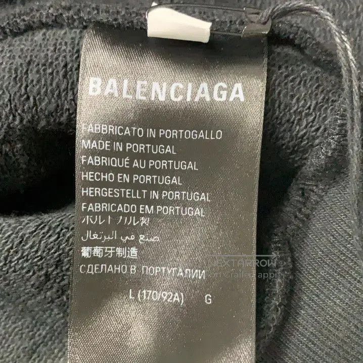 Balenciaga Balenciaga Black Zip-Up Hooded Sweatshirt. Size US L / EU 52-54 / 3 - 3 Thumbnail