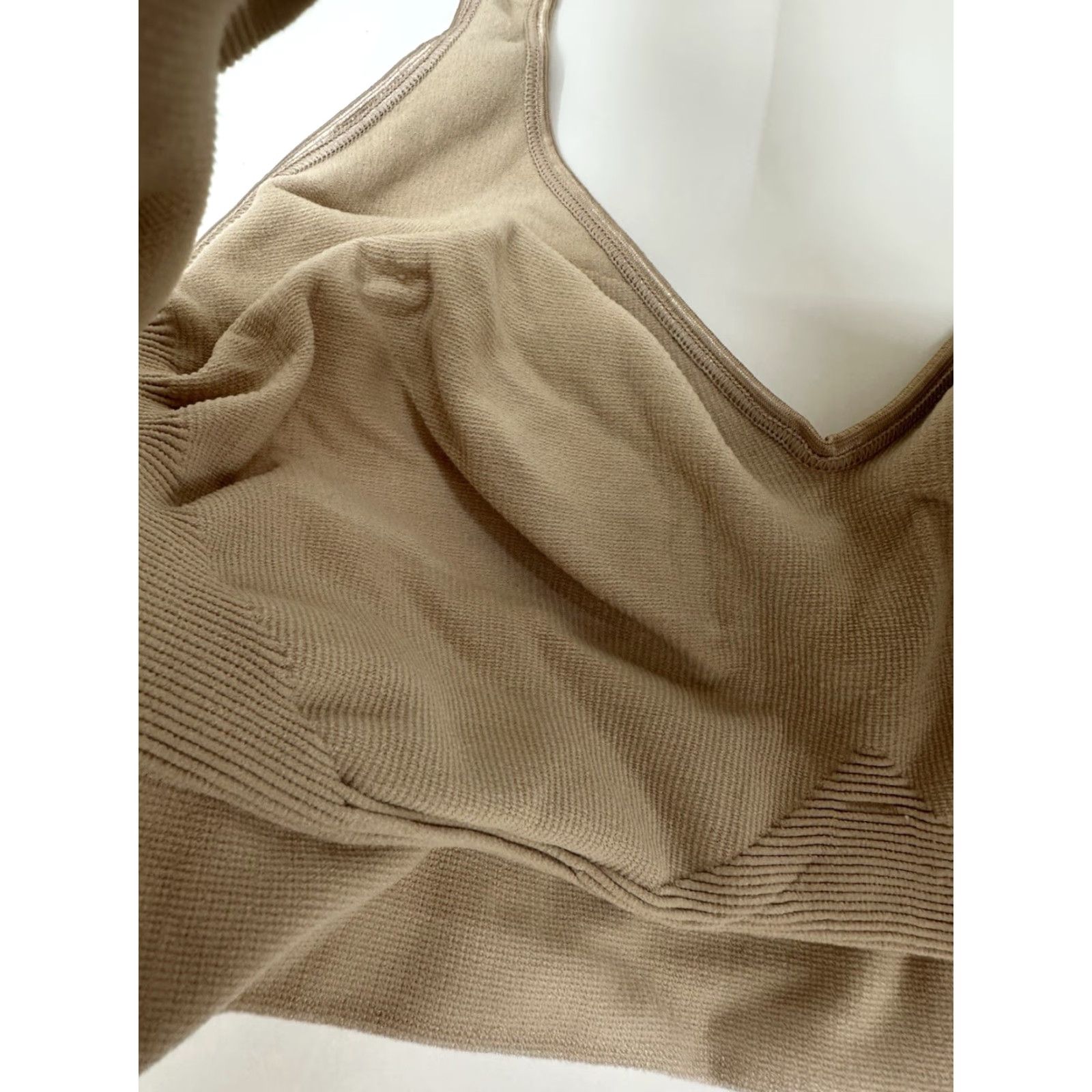 Vintage Unbranded Womens Bra Size XL Brown Wireless Size ONE SIZE - 5 Thumbnail