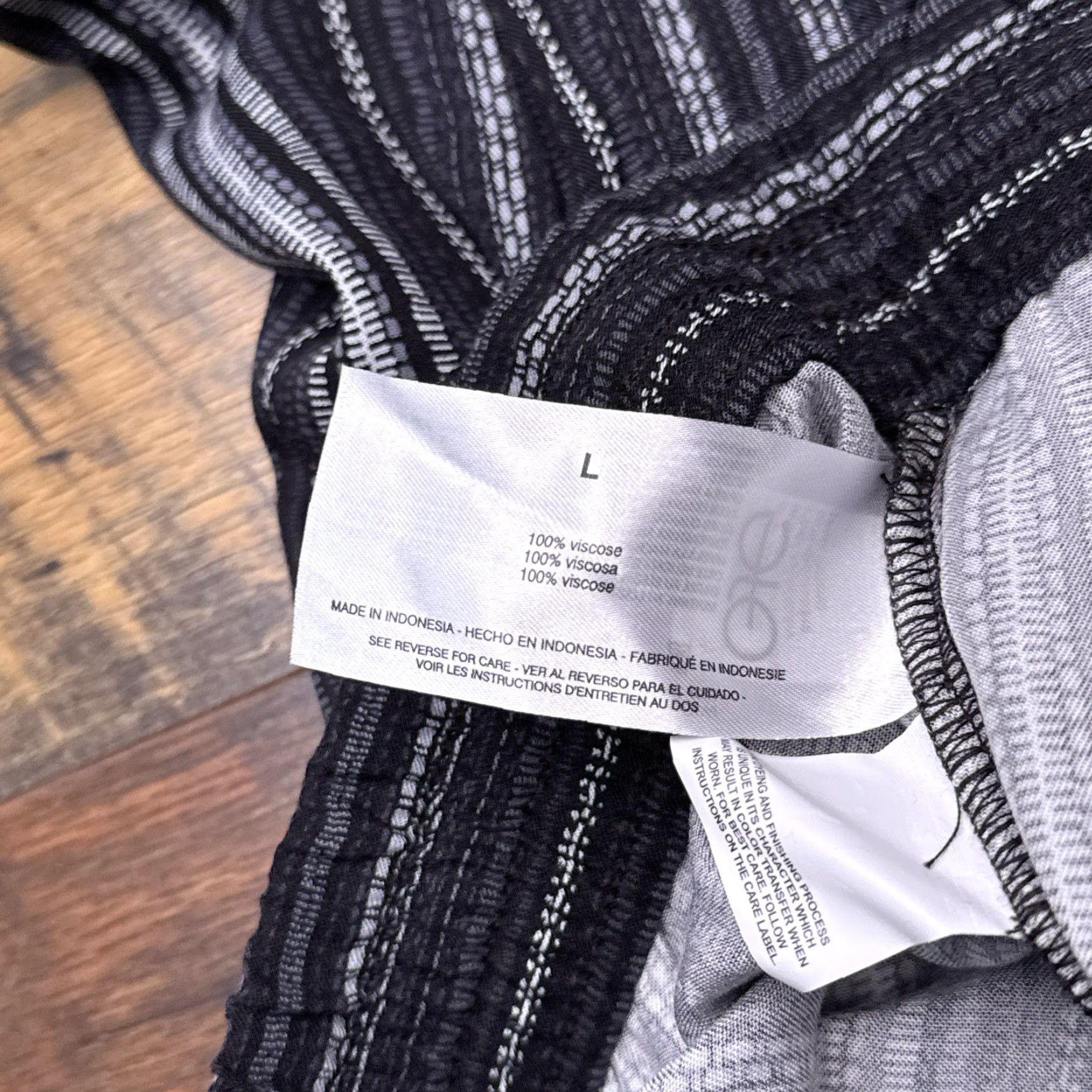 Jessica Simpson Jessica Simpson Cadie Pants Womens Large Black Striped High Rise New Size 36" / US 14 / IT 50 - 6 Thumbnail