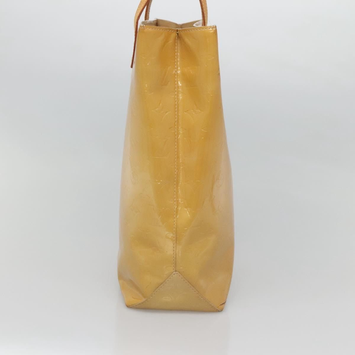 Louis Vuitton LOUIS VUITTON Monogram Vernis Reade MM Hand Bag Beige M91141 Size ONE SIZE - 3 Thumbnail