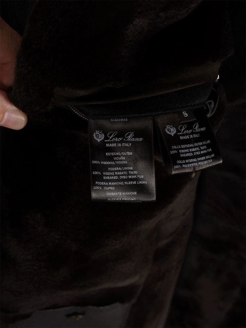 Loro Piana LORO PIANA Vicuna camel hair + mink fur lining black mediu Size US S / EU 44-46 / 1 - 9 Thumbnail