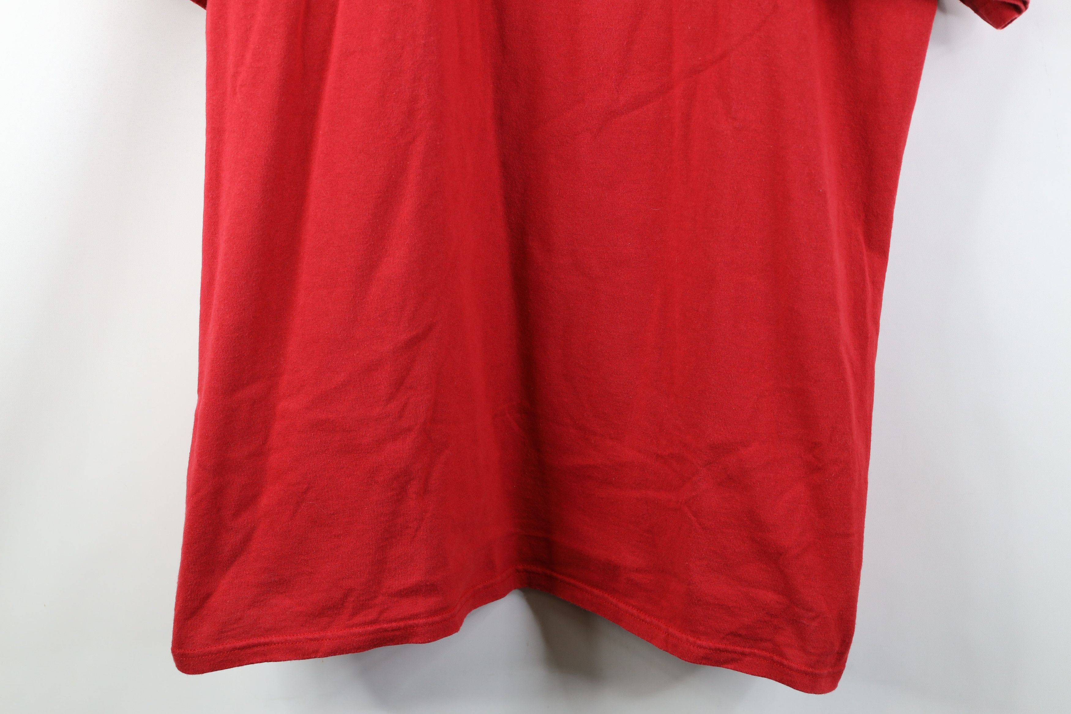 Nike Vintage Y2K Nike Mini Swoosh Short Sleeve T-Shirt Red Cotton Size US XL / EU 56 / 4 - 3 Thumbnail