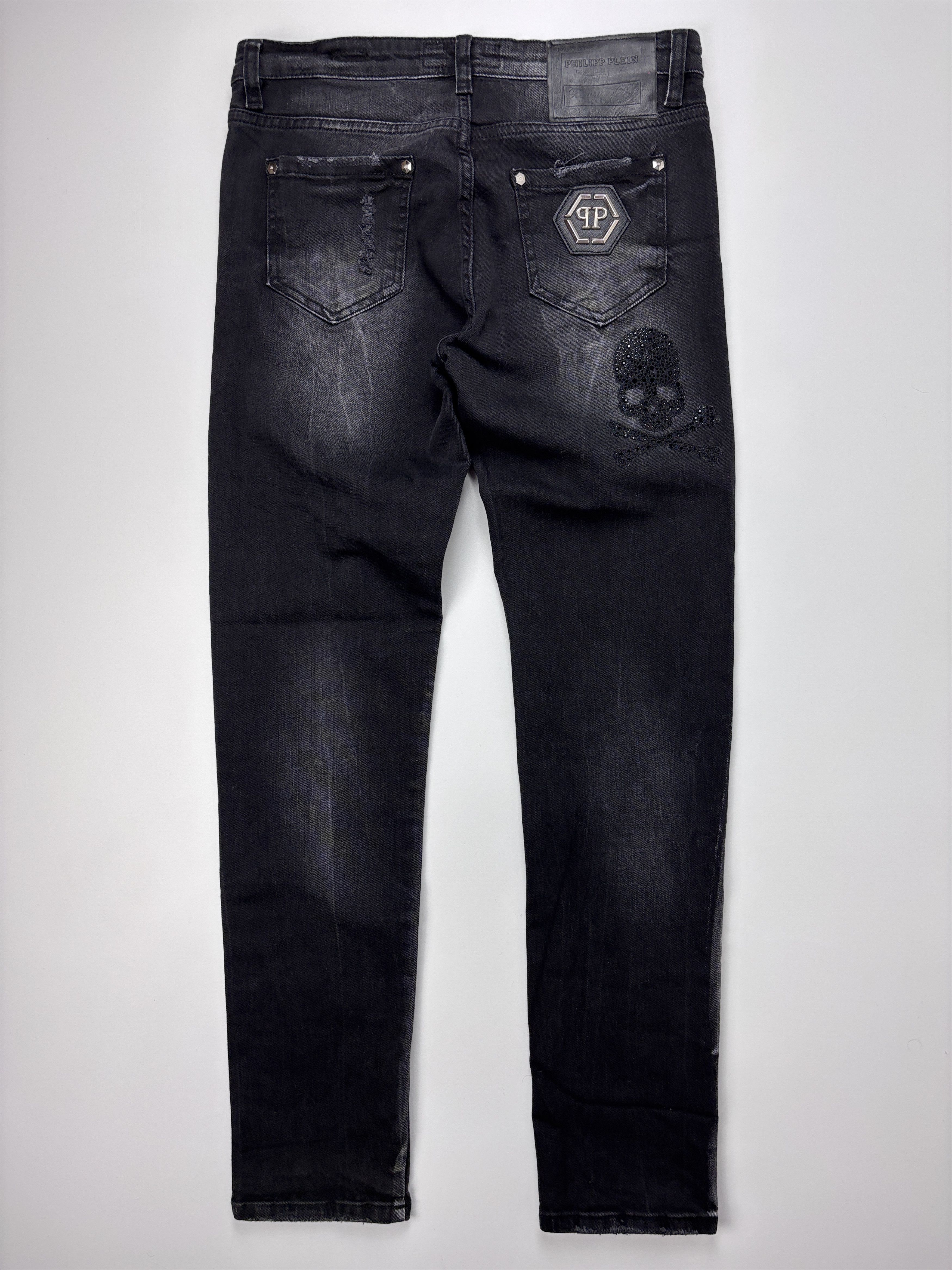 Philipp Plein Womens Philipp Plein Jeans Black/Gray Size 28 Size 28" / US 6 / IT 42 - 7 Thumbnail
