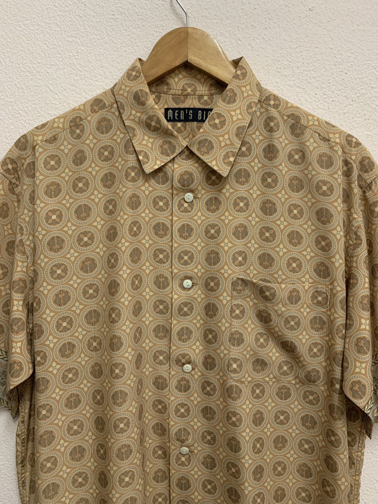 BIGI MEN’S BIGI Floral Short Sleeved Button Up Shirt Size US M / EU 48-50 / 2 - 2 Thumbnail