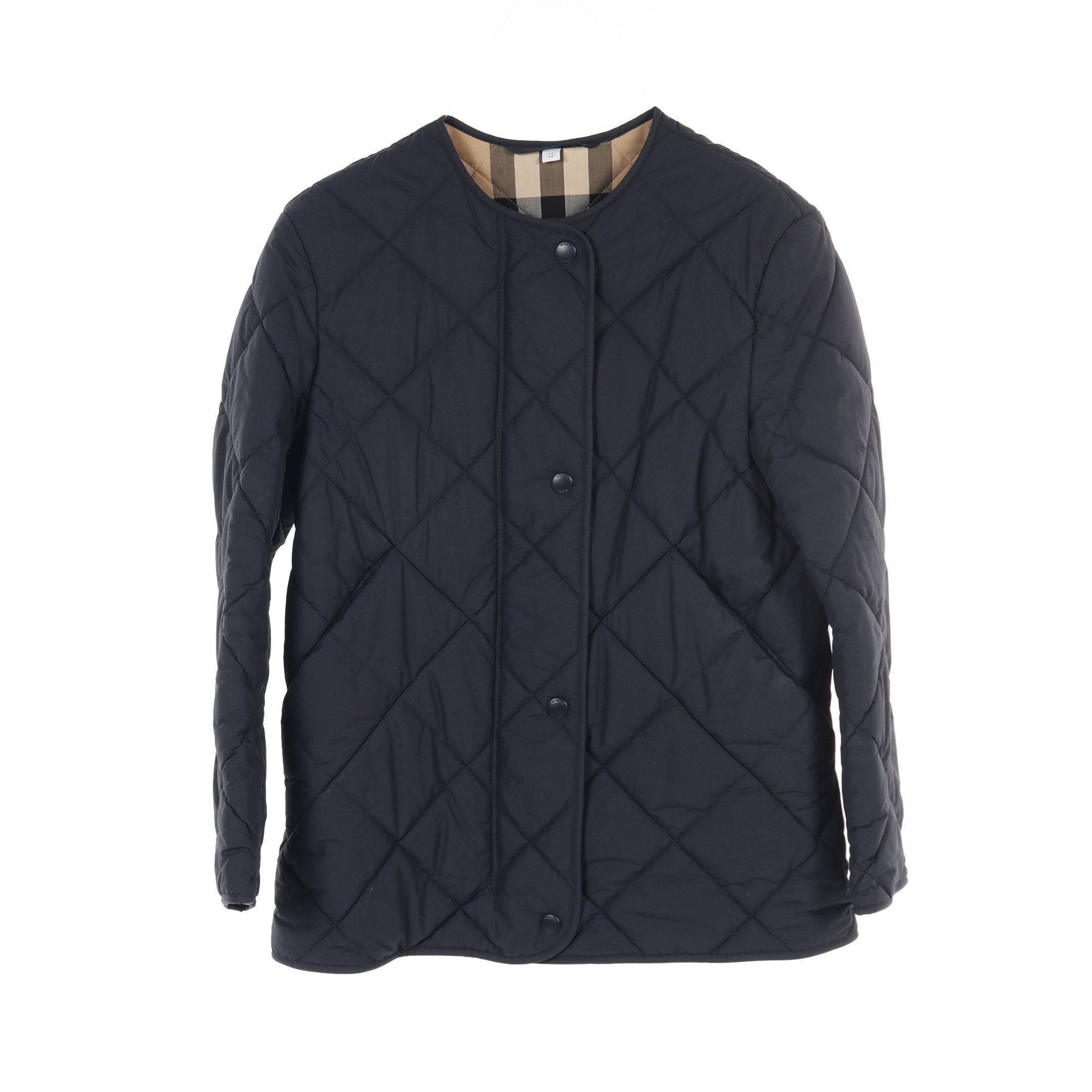 Burberry Burberry Quilted Jacket Collarless Dark Navy Size ONE SIZE - 1 Thumbnail