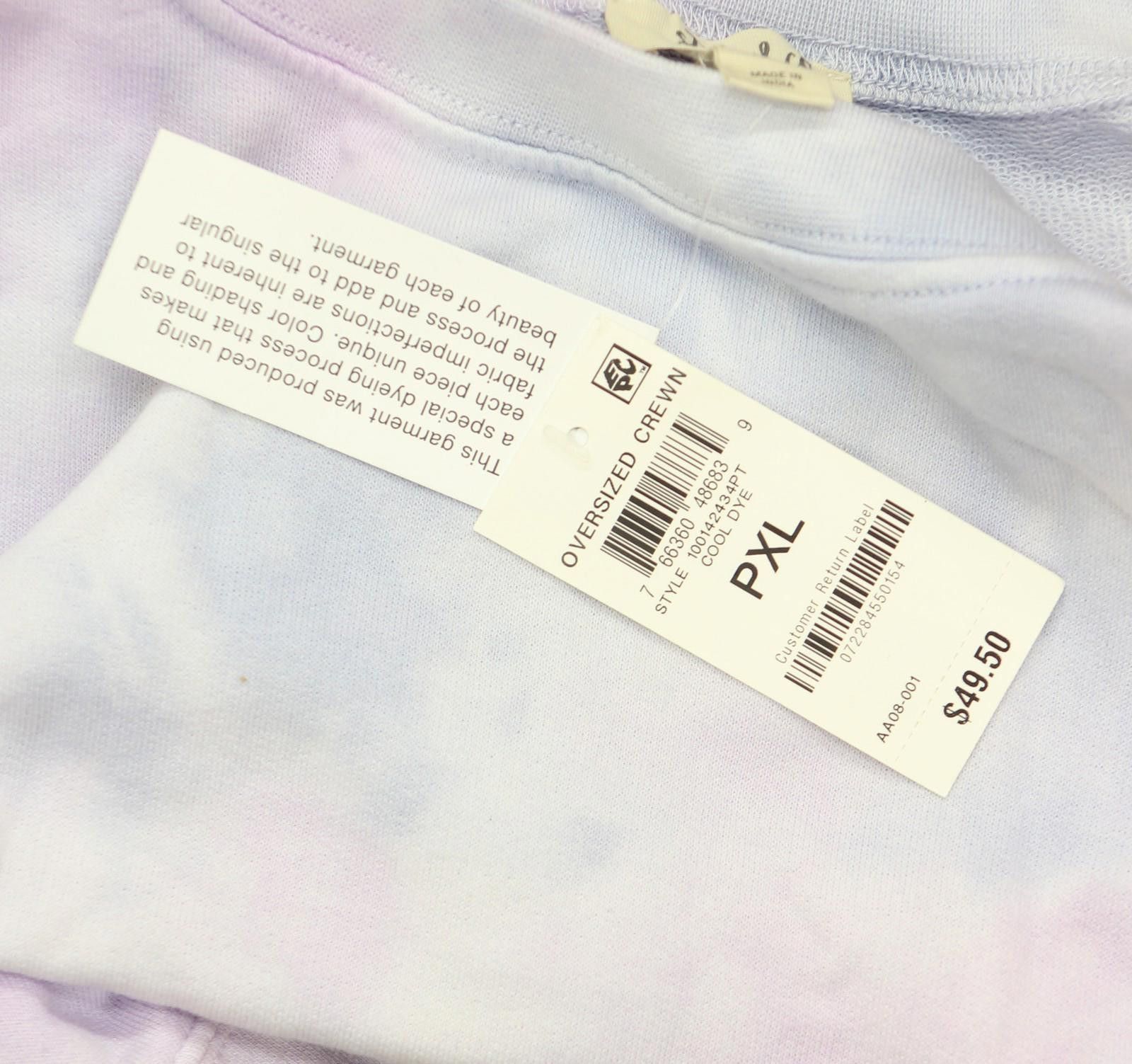 Style & Co Nwt Style & Co Terry Sweatshirt Cool Dye Purple / Multi Pxl Size XL / US 12-14 / IT 48-50 - 4 Thumbnail