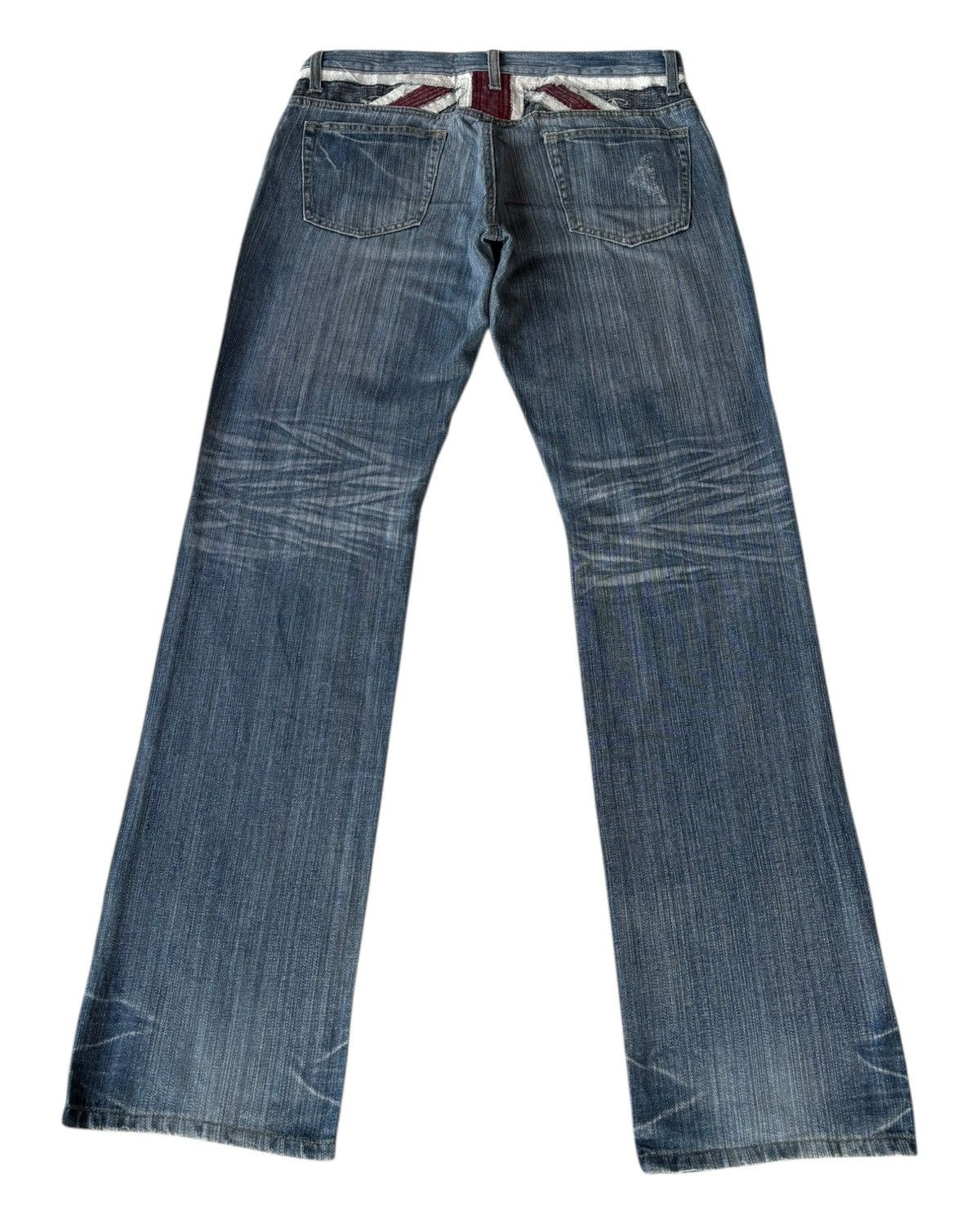 Hysteric Glamour × Le Grande Bleu (L.G.B.) × Undercover Vintage Semantic Design Patchwork Distressed Denim Jean Size US 33 - 2 Thumbnail