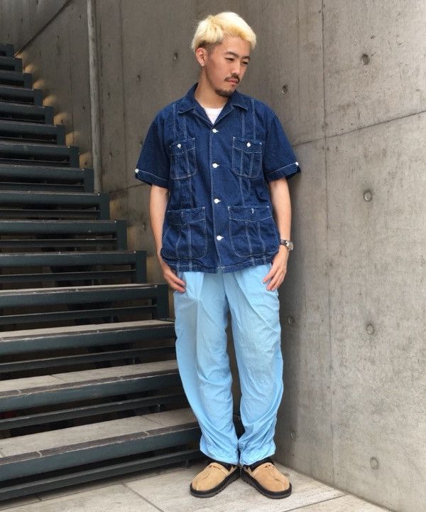 Beams Plus × Orslow Denim Cuban Shirt Size US S / EU 44-46 / 1 - 1 Thumbnail