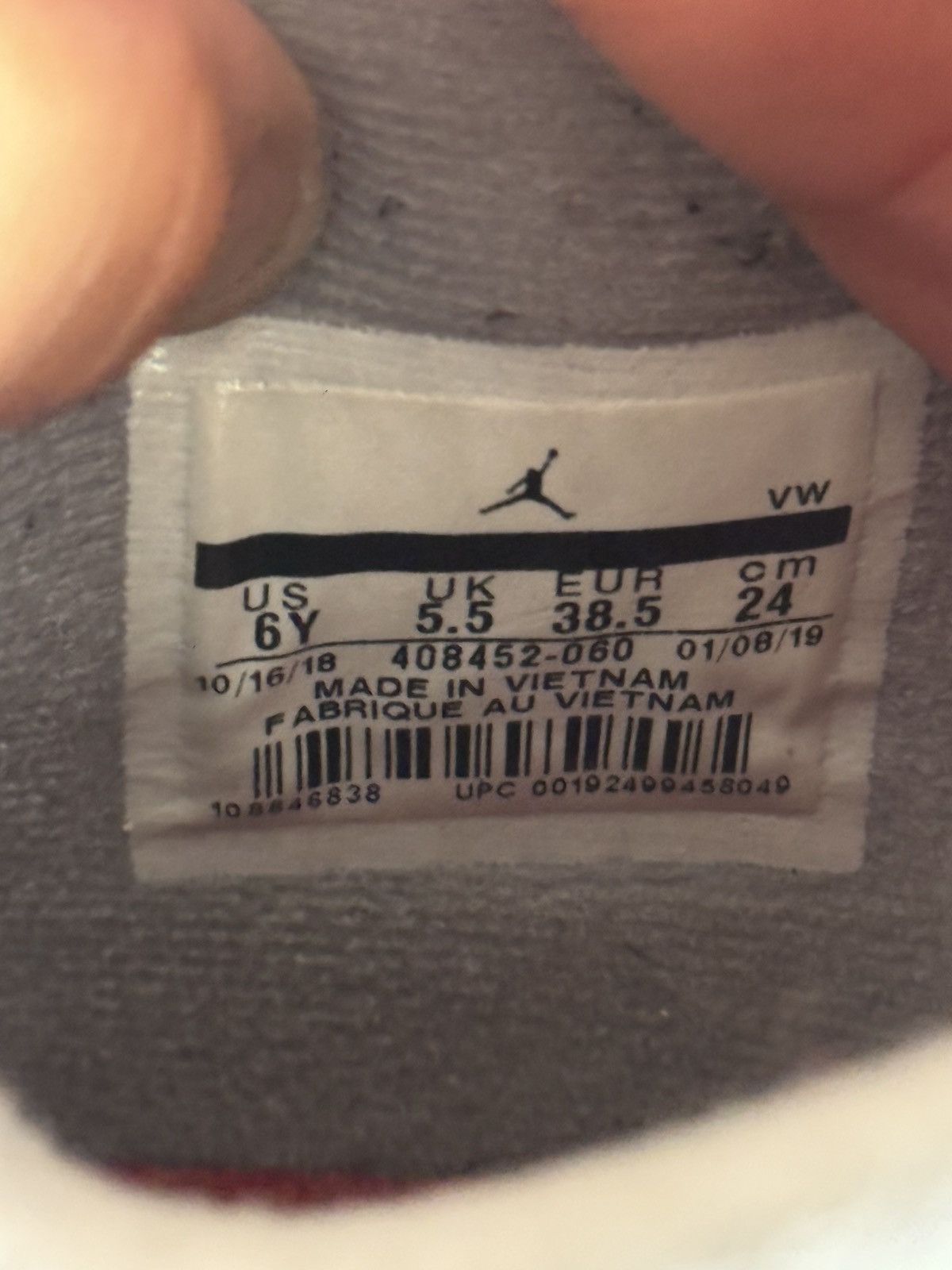 Jordan Brand Air jordan 4 Retro Og Bred 2019 Size US 6 / EU 39 - 10 Thumbnail