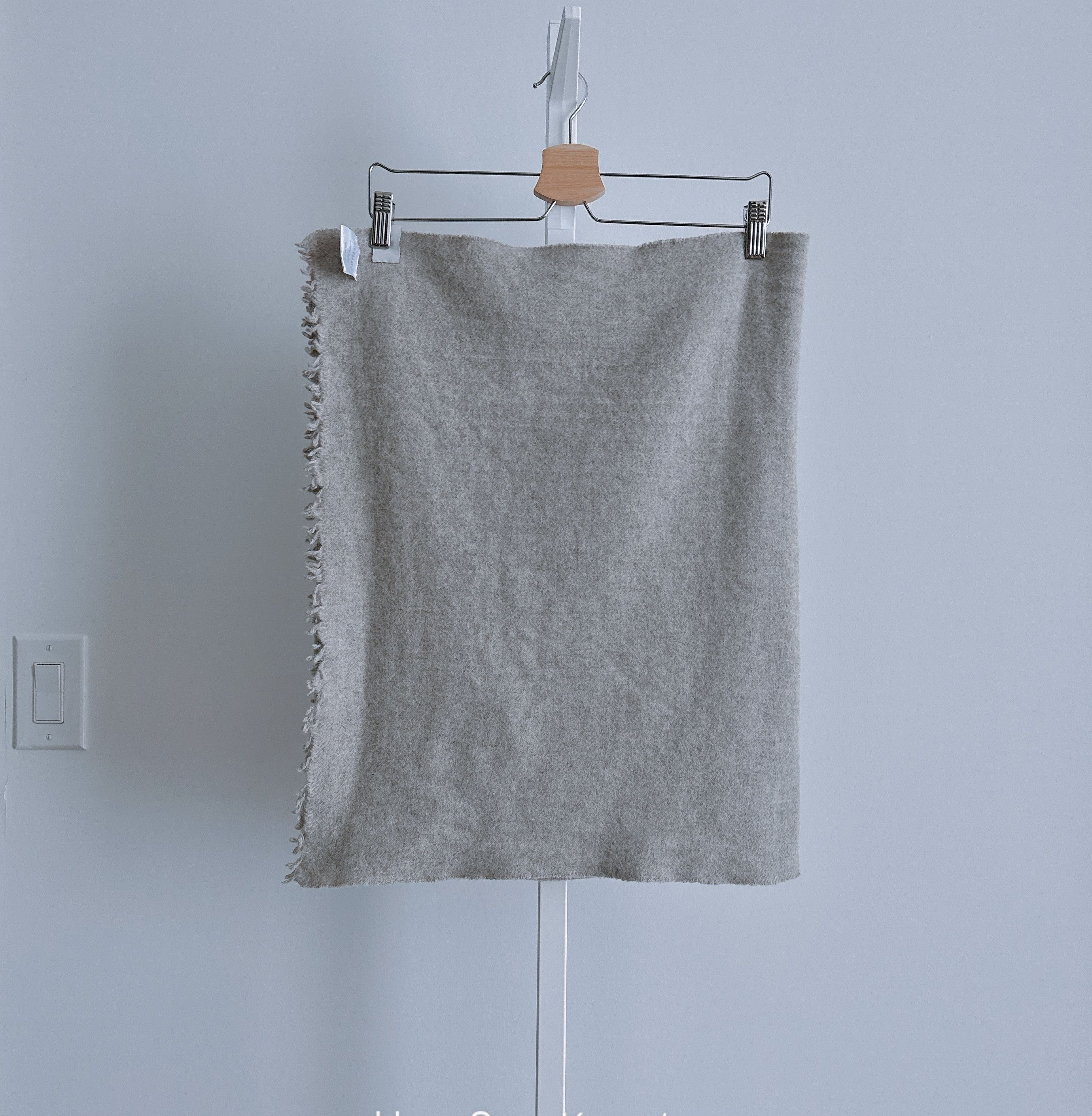 LOW CLASSIC Low Classic Grey Wool Muffler Scarf Size ONE SIZE - 3 Thumbnail