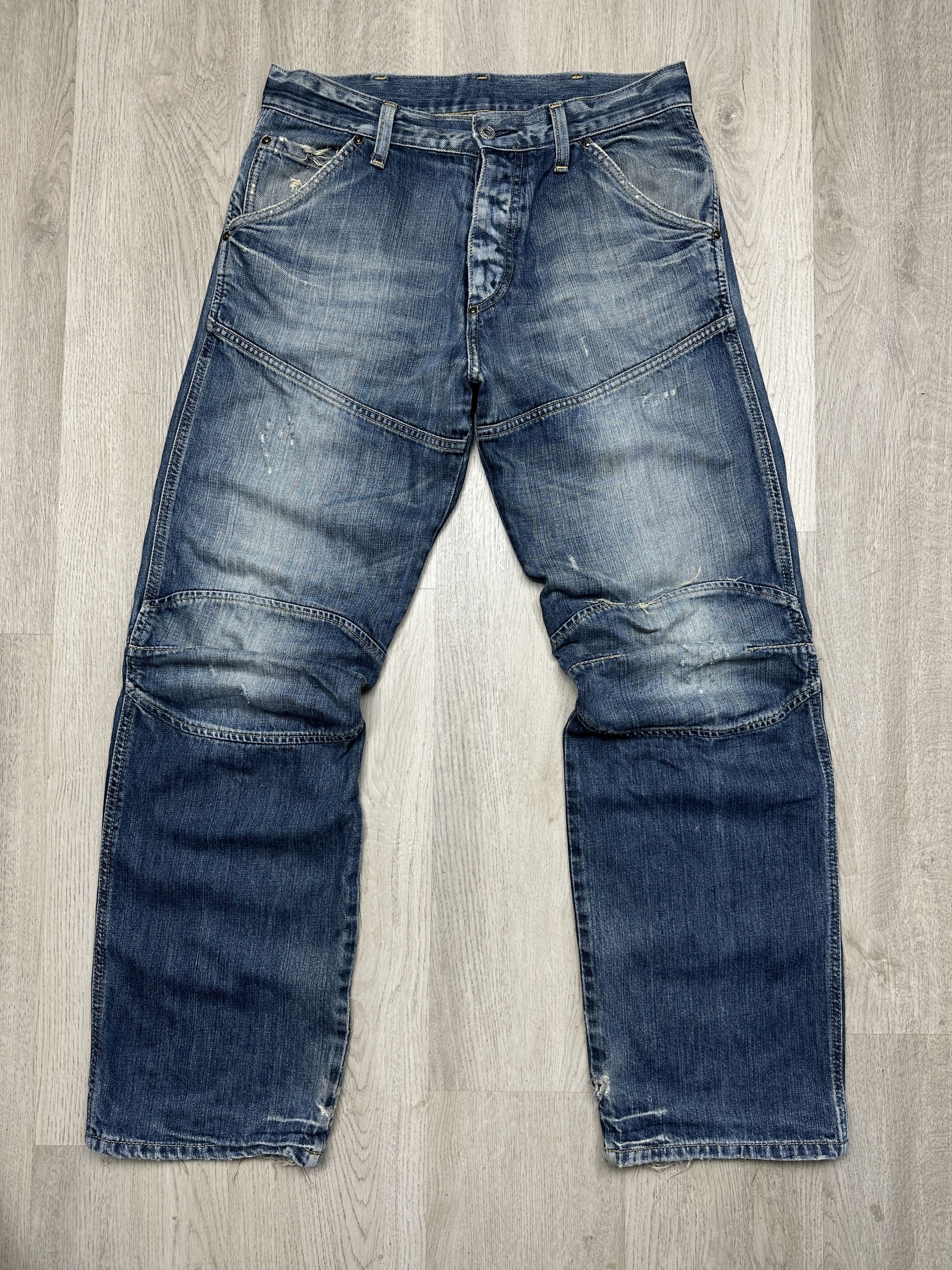 G-Star G Star Raw Vintage Elwood Denim Pants Double Knee Jeans Size US 32 / EU 48 - 6 Thumbnail