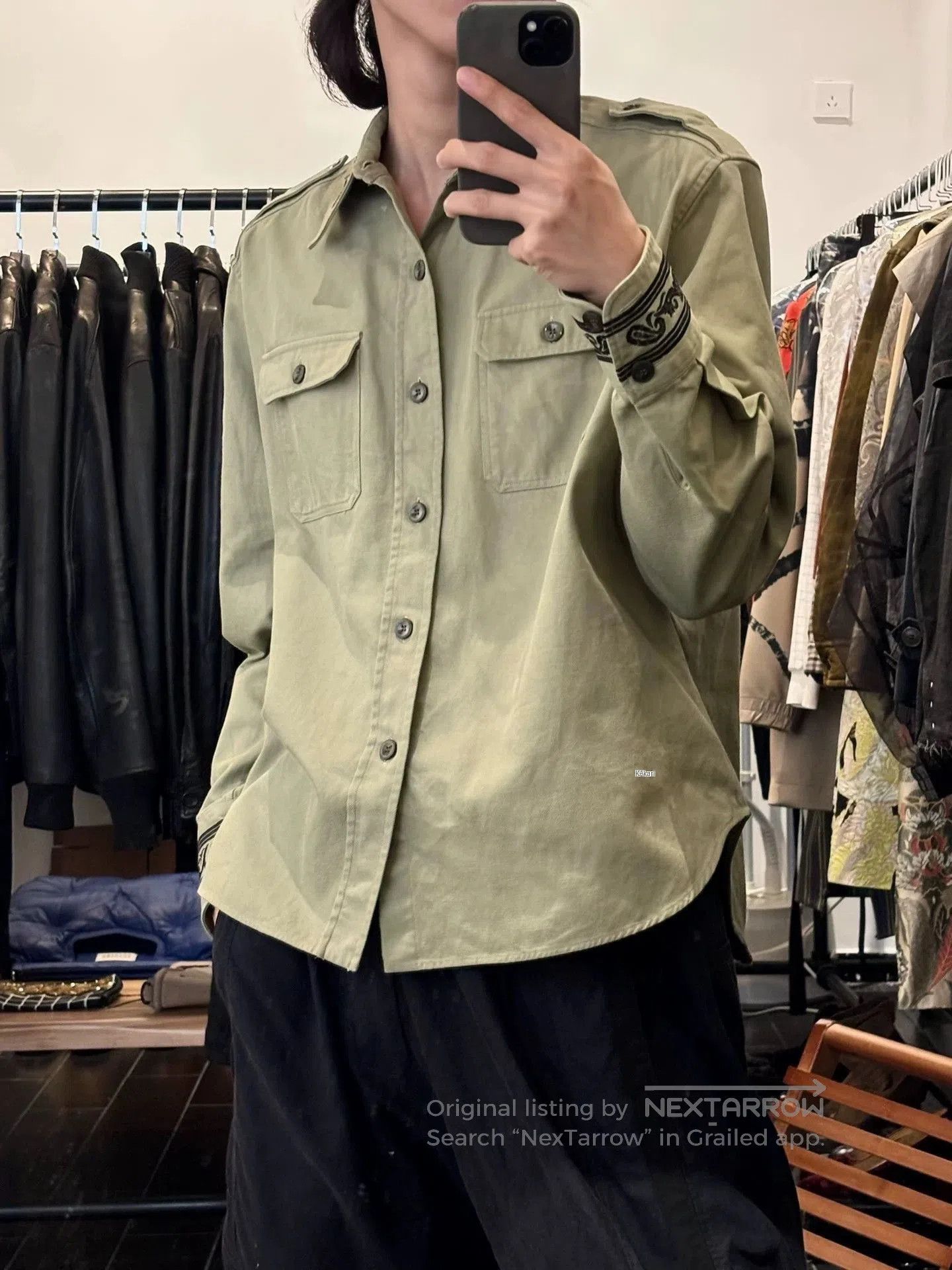 Alexander McQueen Green Long. Size US XL / EU 56 / 4 - 1 Thumbnail