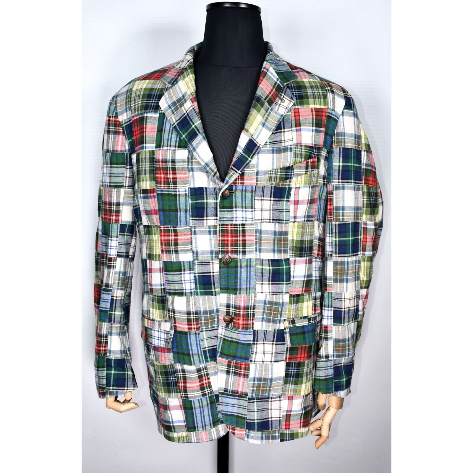 Polo Ralph Lauren Polo Ralph Lauren Jacket XL Men Cotton Multicolor Patchwork Sport Coat Blazer Cardigan? Size US XL / EU 56 / 4 - 2 Thumbnail