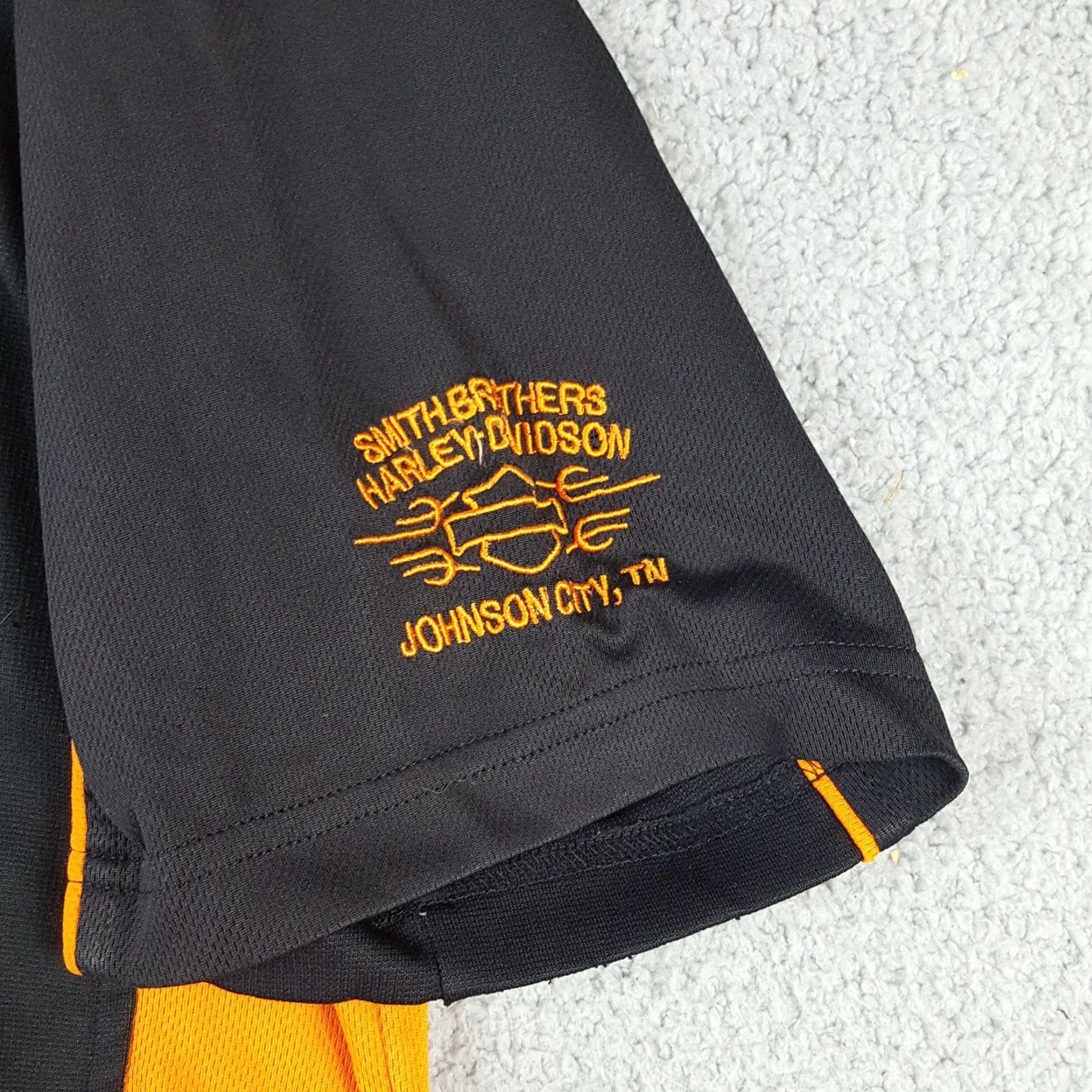 Harley Davidson VINTAGE Harley-Davidson Work Shirt Polo Men's XL Orange Logo 90s Biker Classic Motorcycle Summer Spring Fall Casual Workwear Size US XL / EU 56 / 4 - 6 Thumbnail