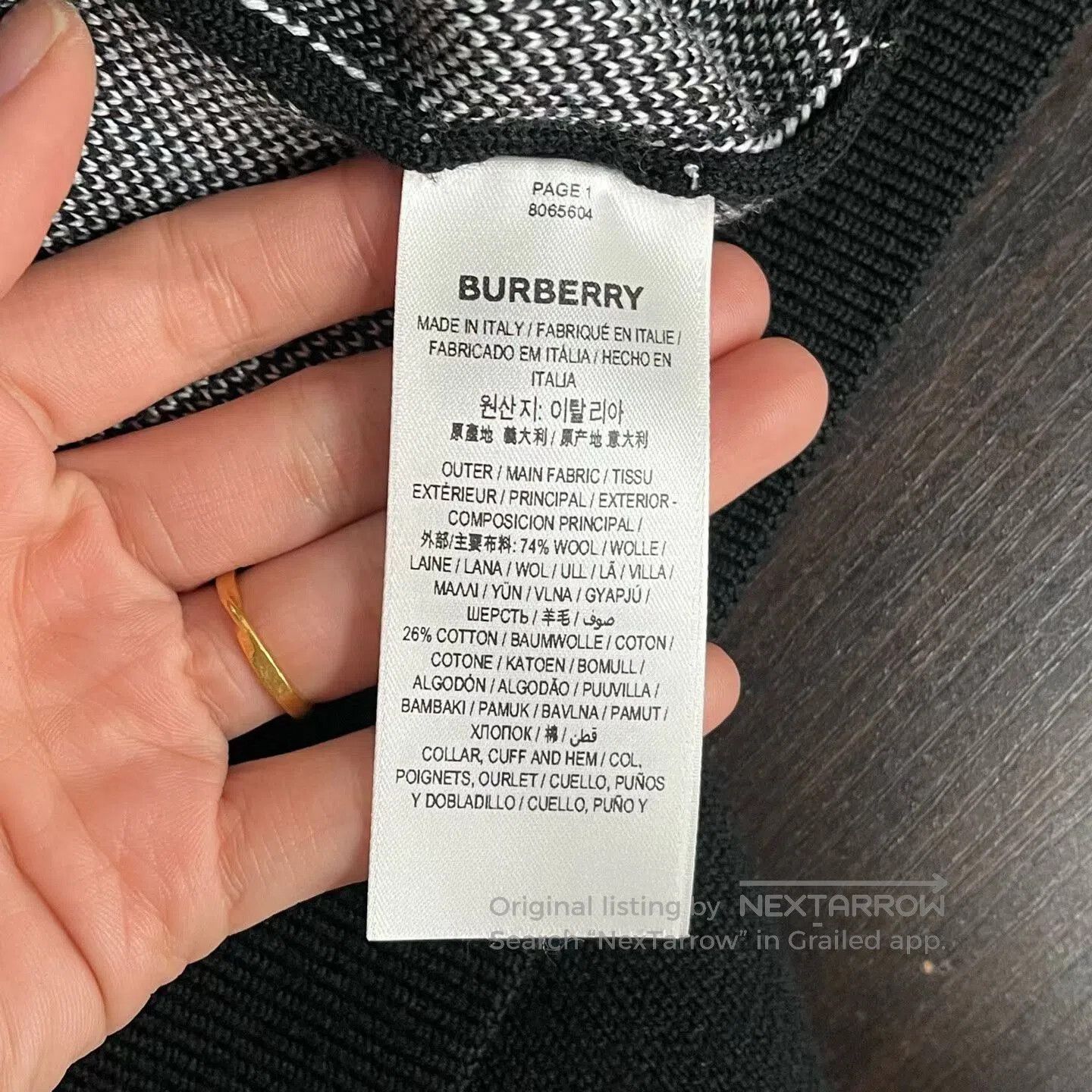 Burberry black burberry logo sweater for men. Size US M / EU 48-50 / 2 - 4 Thumbnail